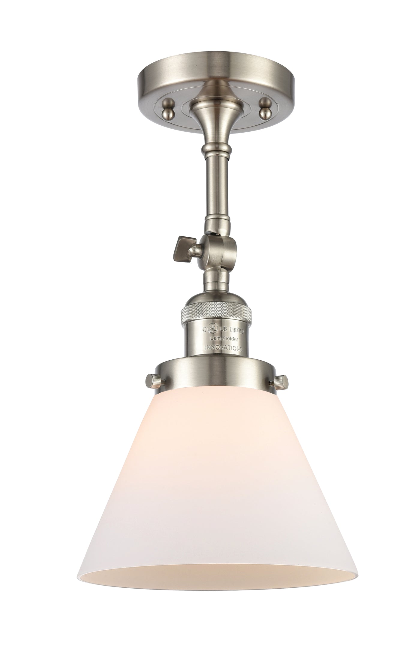 Franklin Semi-Flush Mount Brushed Satin Nickel