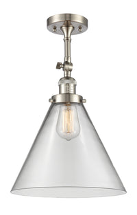 Franklin Semi-Flush Mount Glass Nickel