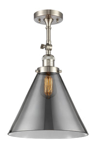 Franklin Semi-Flush Mount Glass Nickel