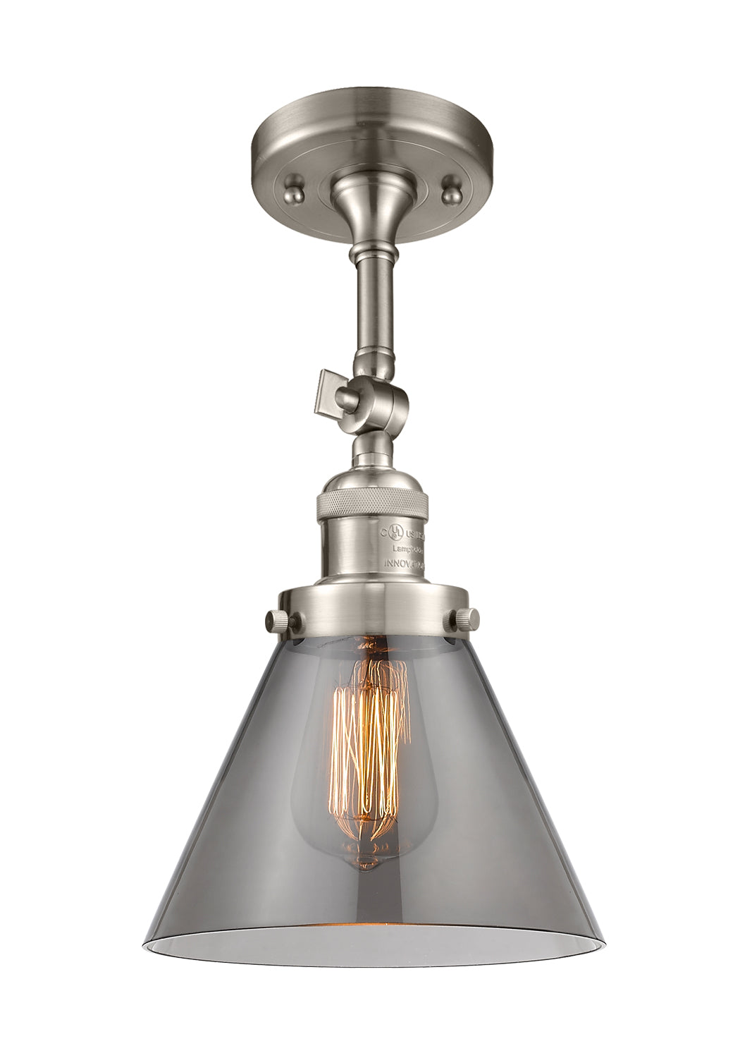 Franklin Semi-Flush Mount Brushed Satin Nickel