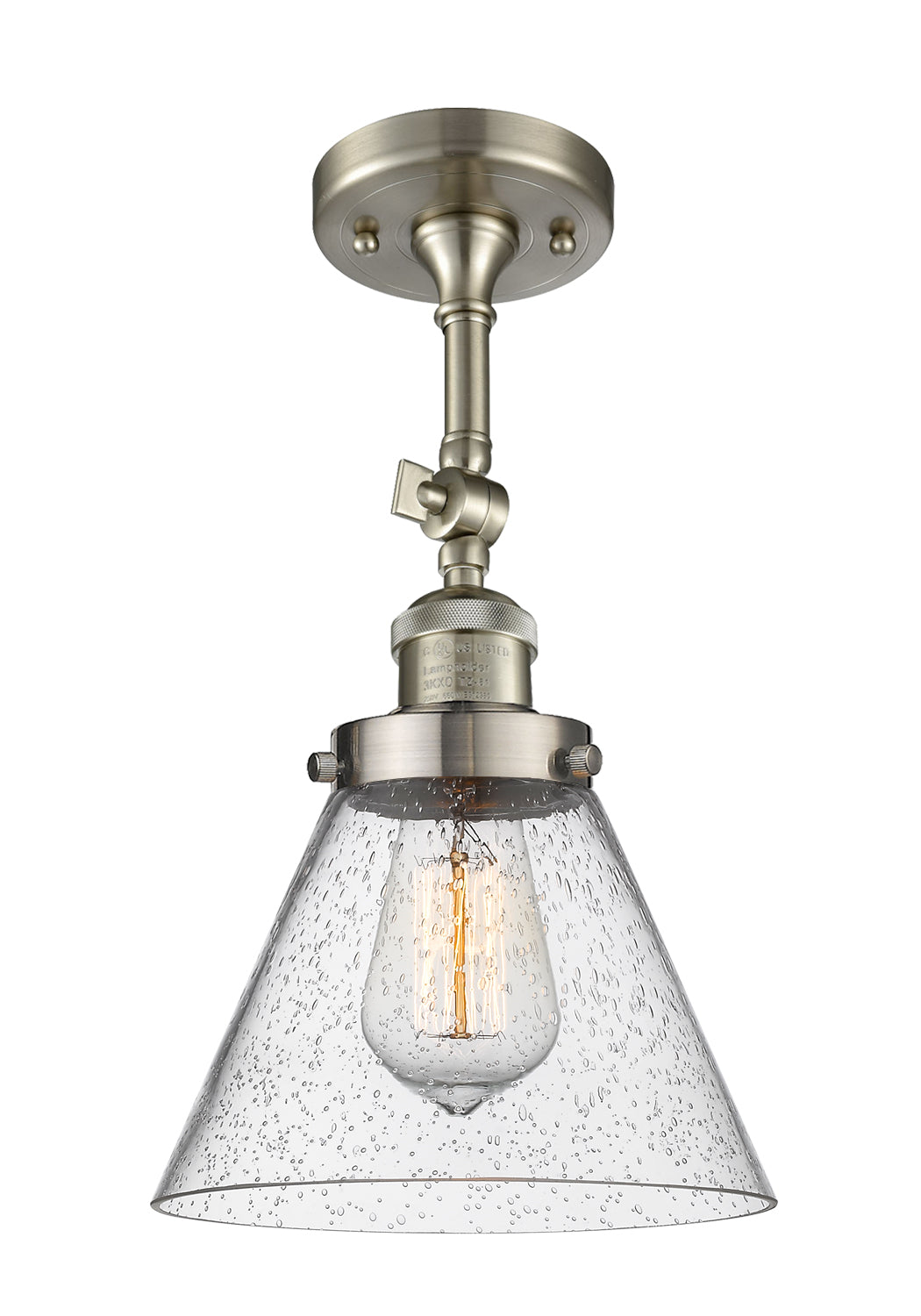 Franklin Semi-Flush Mount Brushed Nickel