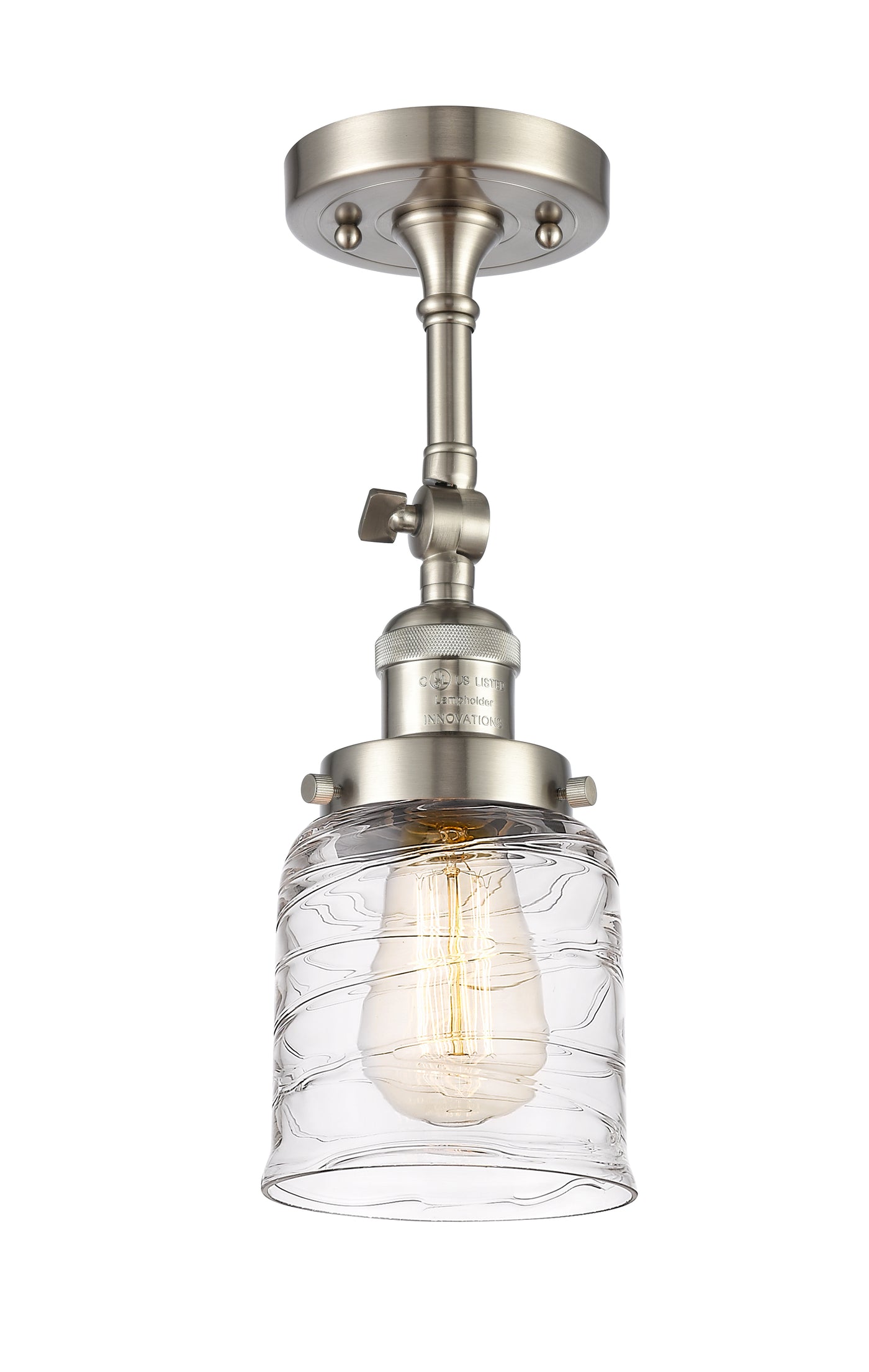 Franklin Semi-Flush Mount Brushed Satin Nickel