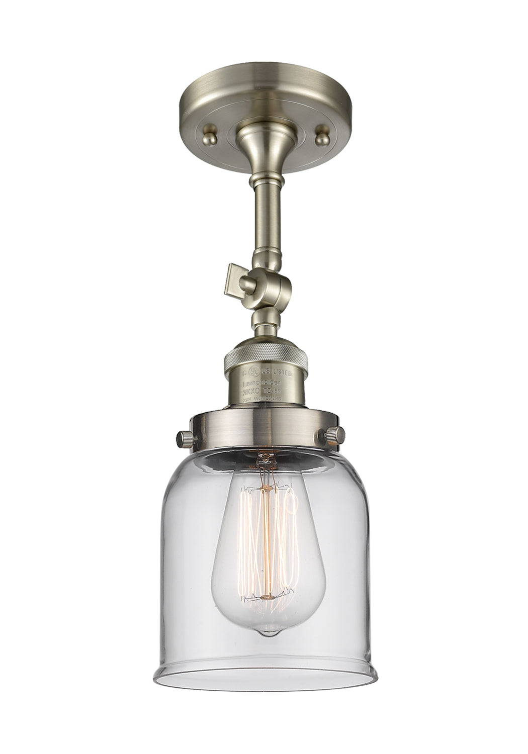 Franklin Semi-Flush Mount Brushed Satin Nickel