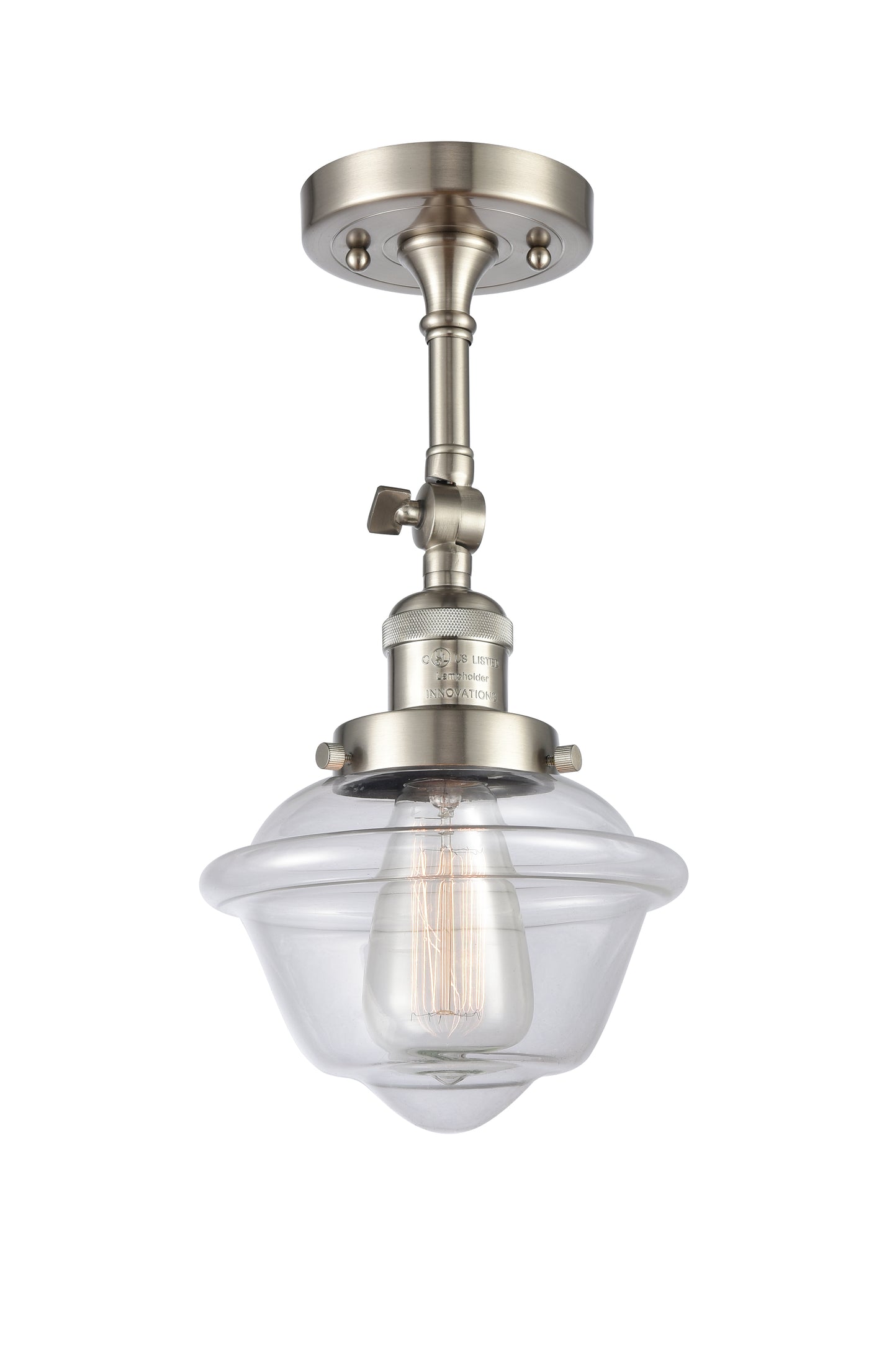 Franklin Semi-Flush Mount Brushed Nickel