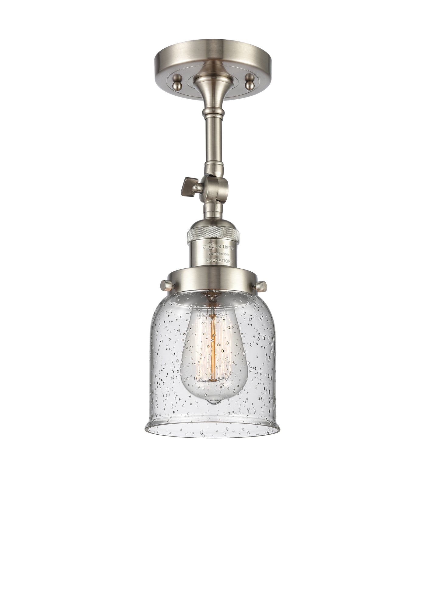 Franklin Semi-Flush Mount Satin Nickel