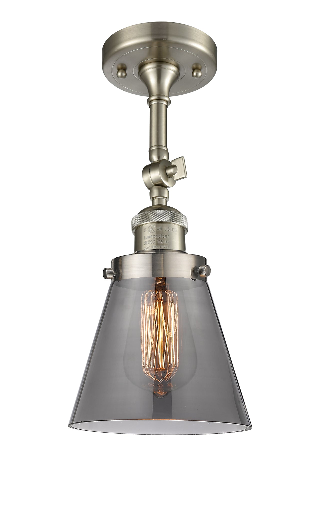 Franklin Semi-Flush Mount Seedy Glass Satin