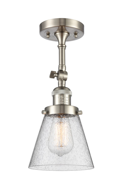 Franklin Semi-Flush Mount Seedy Glass Satin