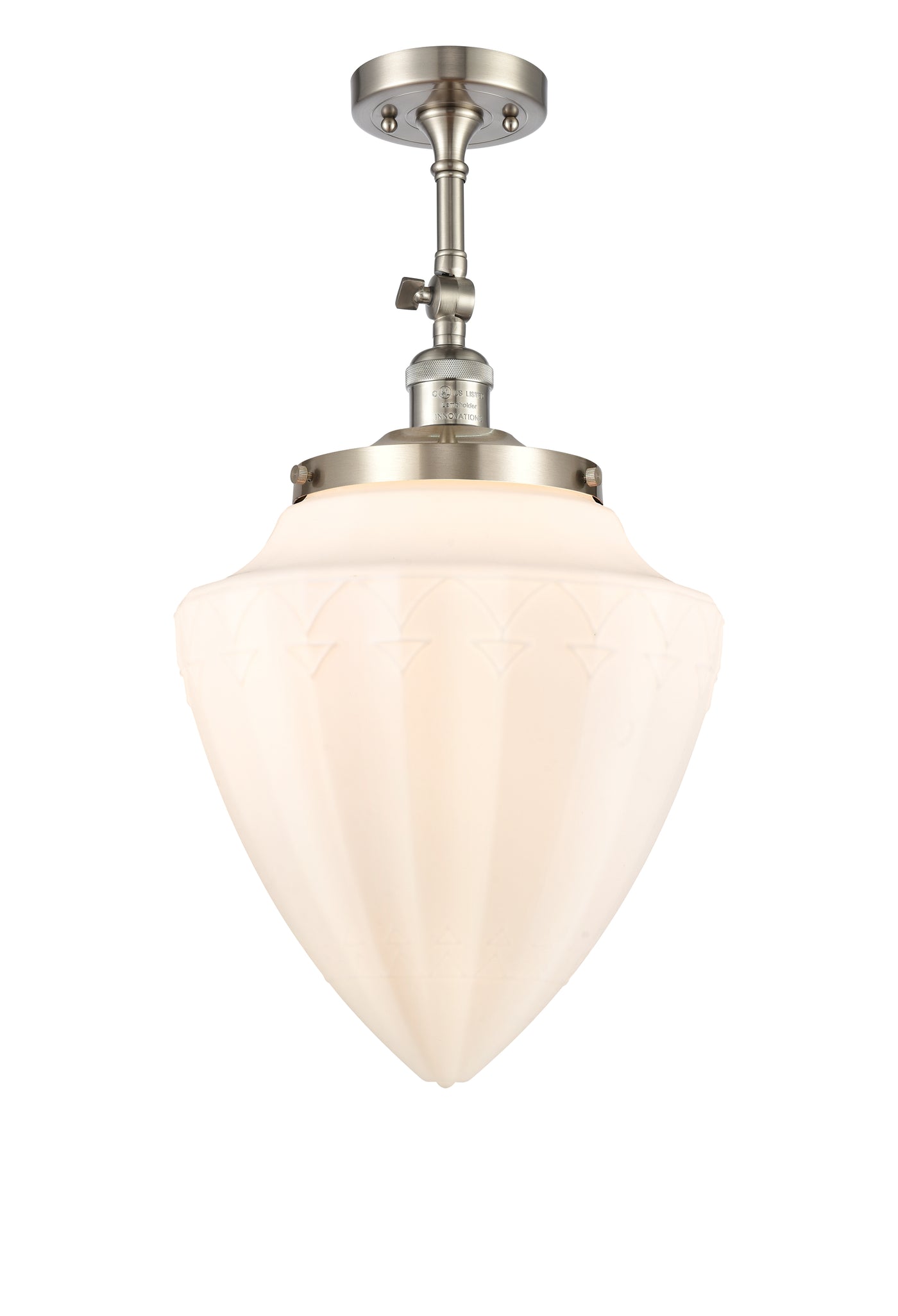 Franklin Semi-Flush Mount Brushed Nickel