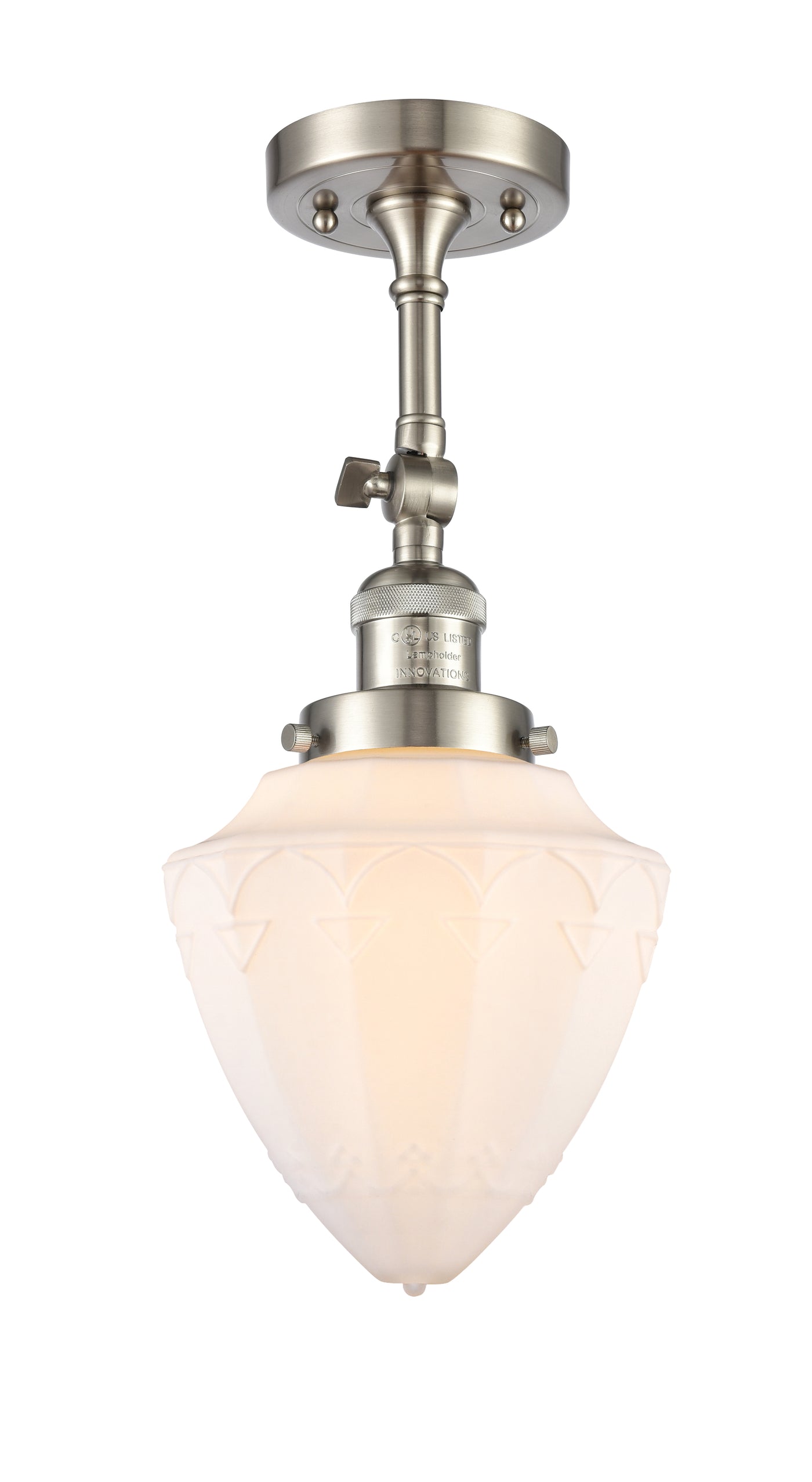 Franklin Semi-Flush Mount Brushed Satin Nickel