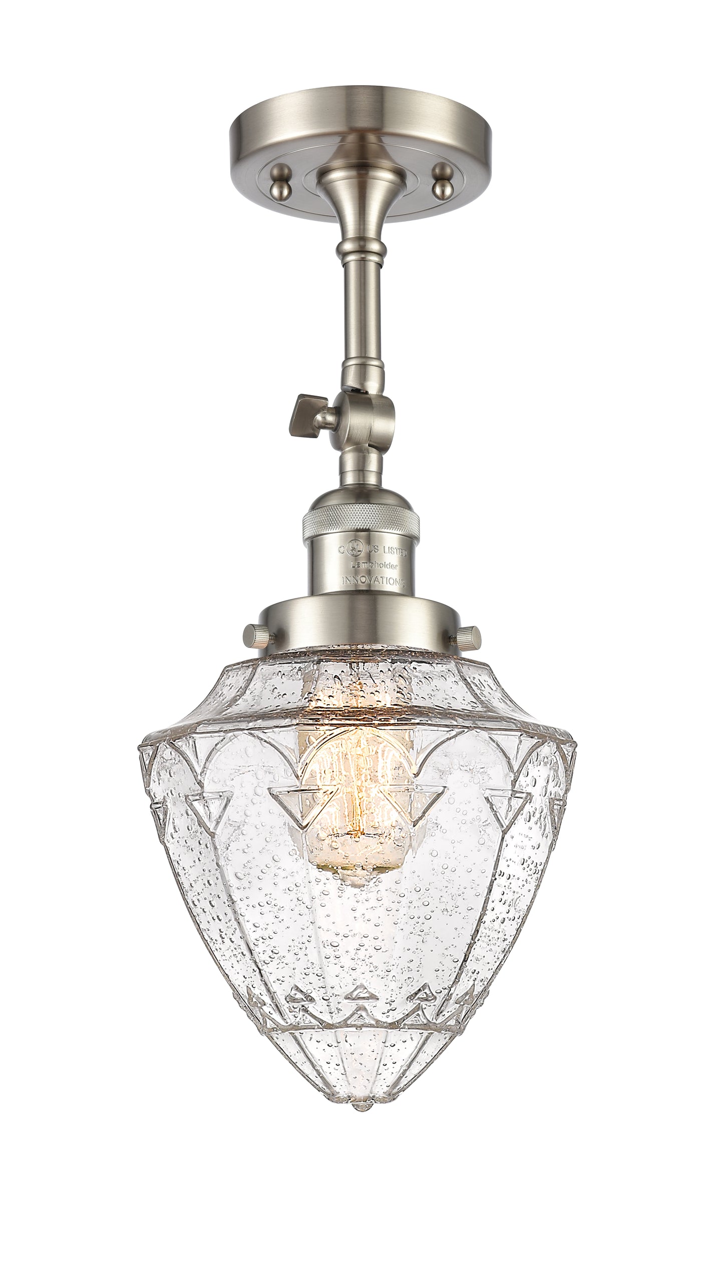 Franklin Semi-Flush Mount Brushed Satin Nickel