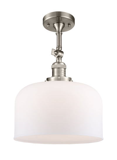 Bell 12-Inch 1-Light Semi-Flush Mount with LED Bulb 16.5-Inch High