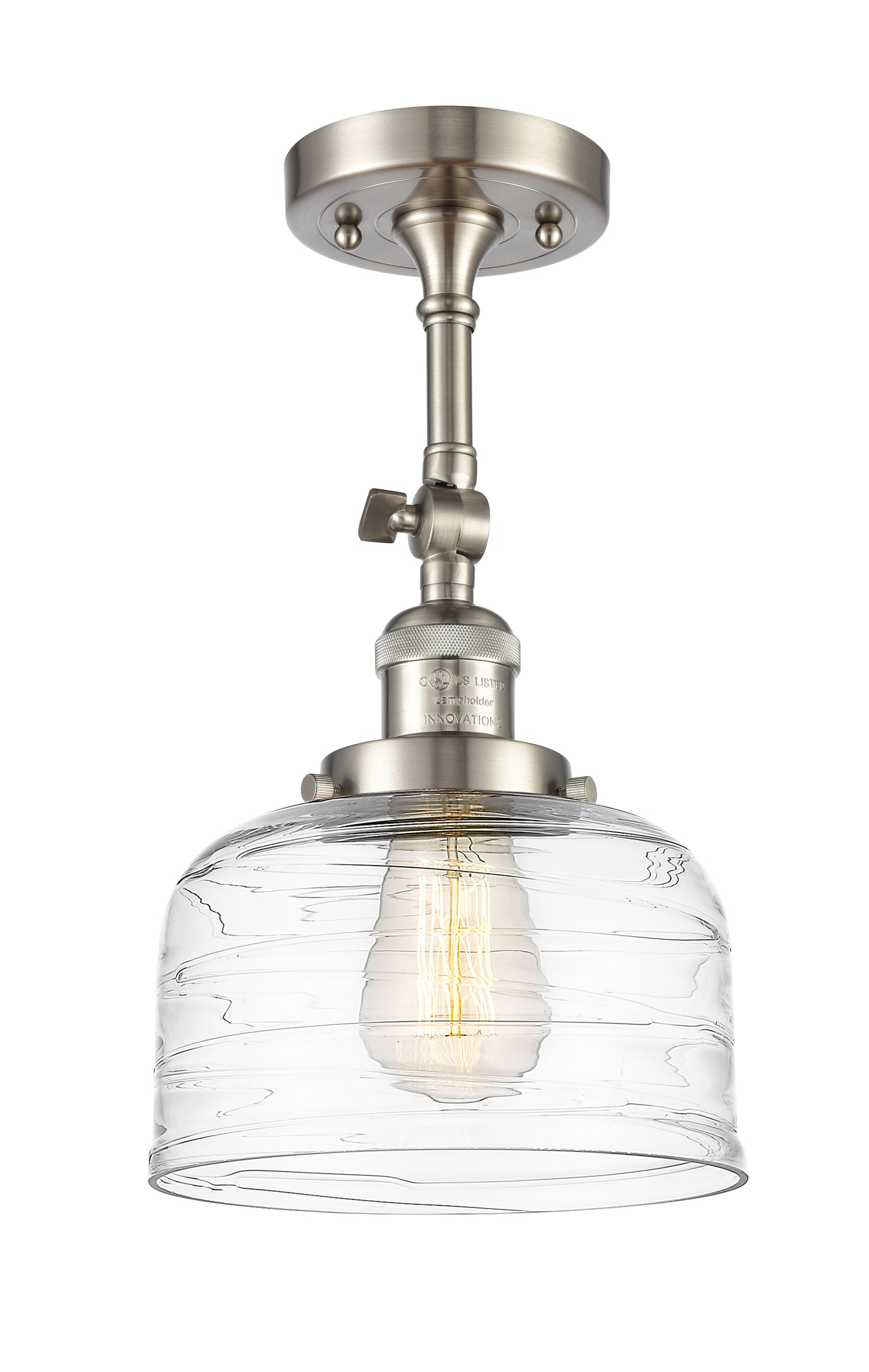 Franklin Semi-Flush Mount Brushed Satin Nickel