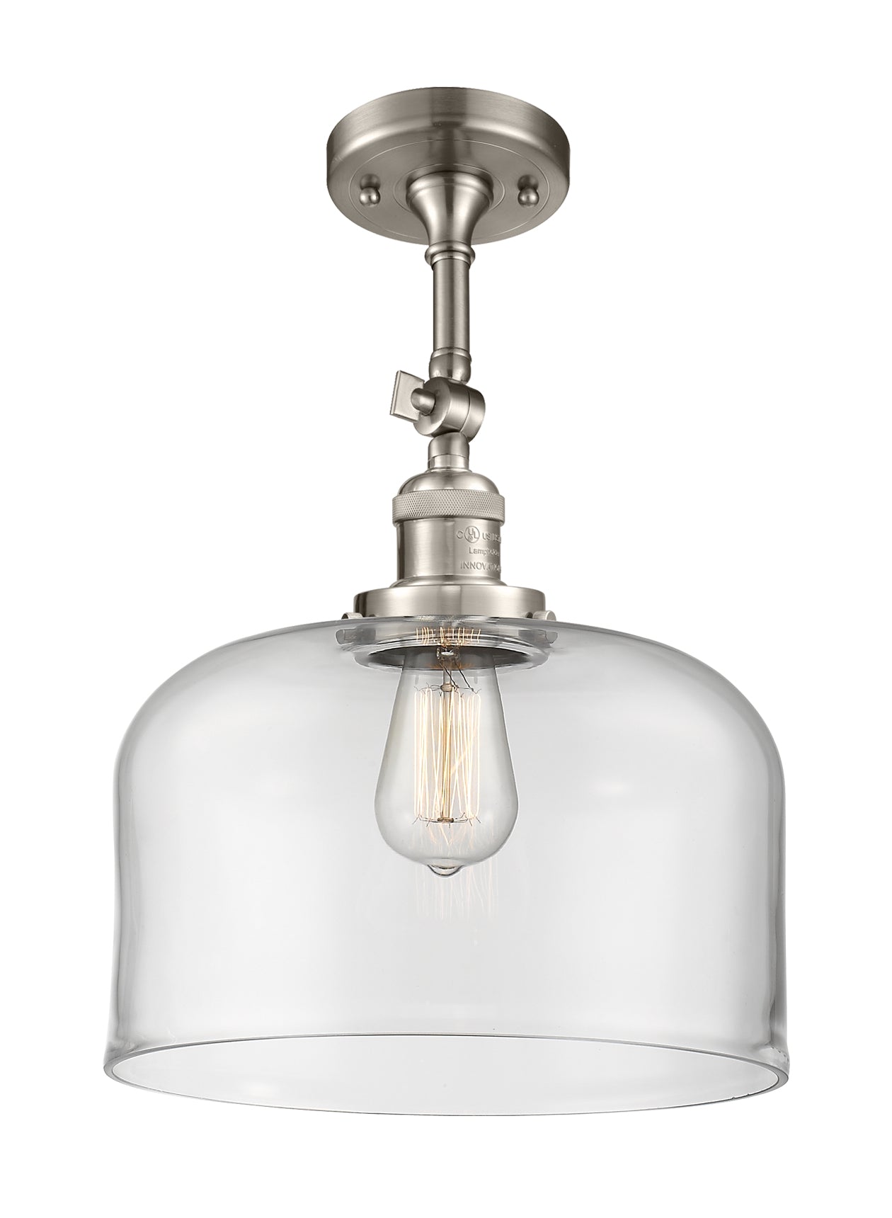 Franklin Semi-Flush Mount Brushed Nickel