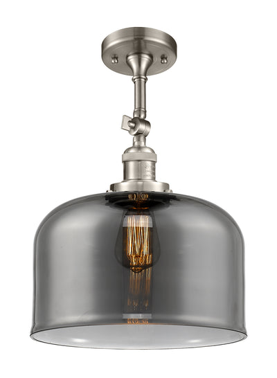 Bell 12-Inch 1-Light Semi-Flush Mount with LED Bulb 16.5-Inch High