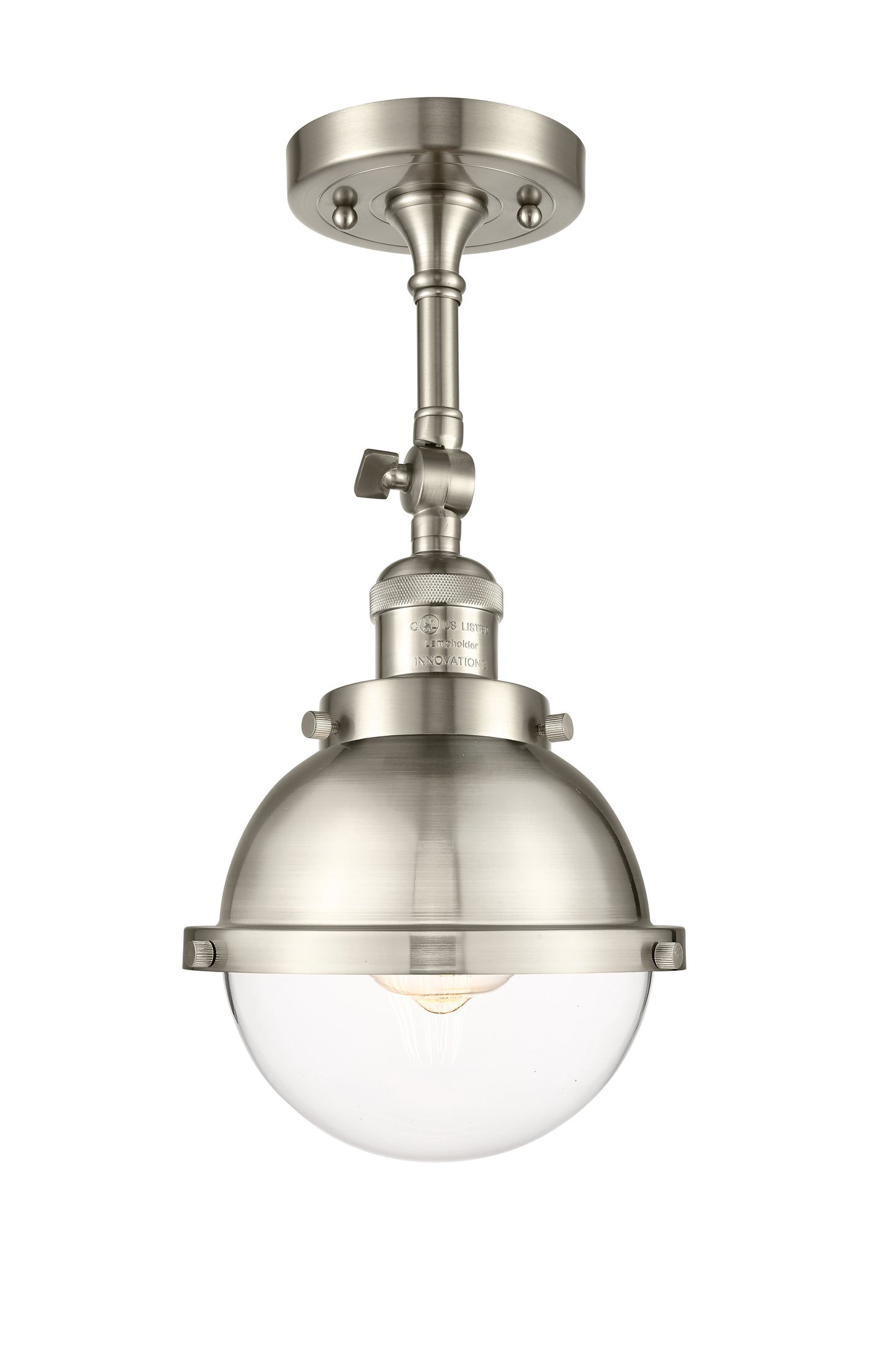 Franklin Semi-Flush Mount Brushed Satin Nickel