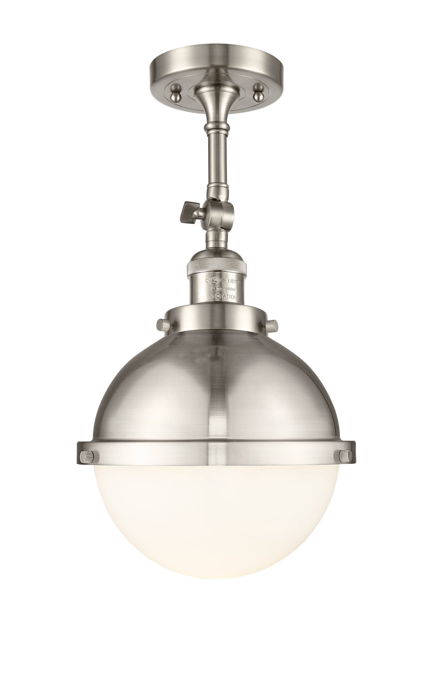 Franklin Semi-Flush Mount Brushed Satin Nickel