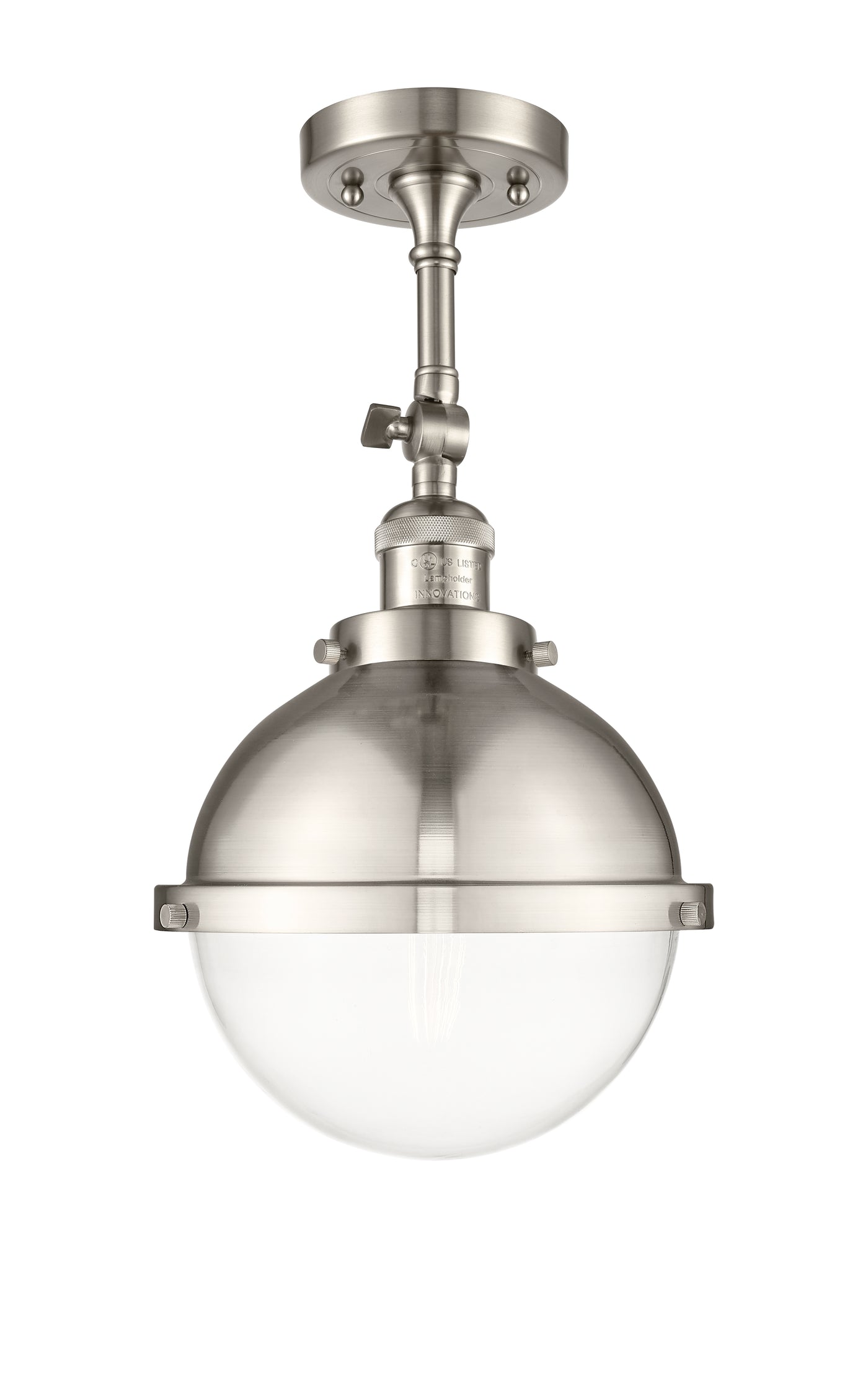 Franklin Semi-Flush Mount Brushed Satin Nickel