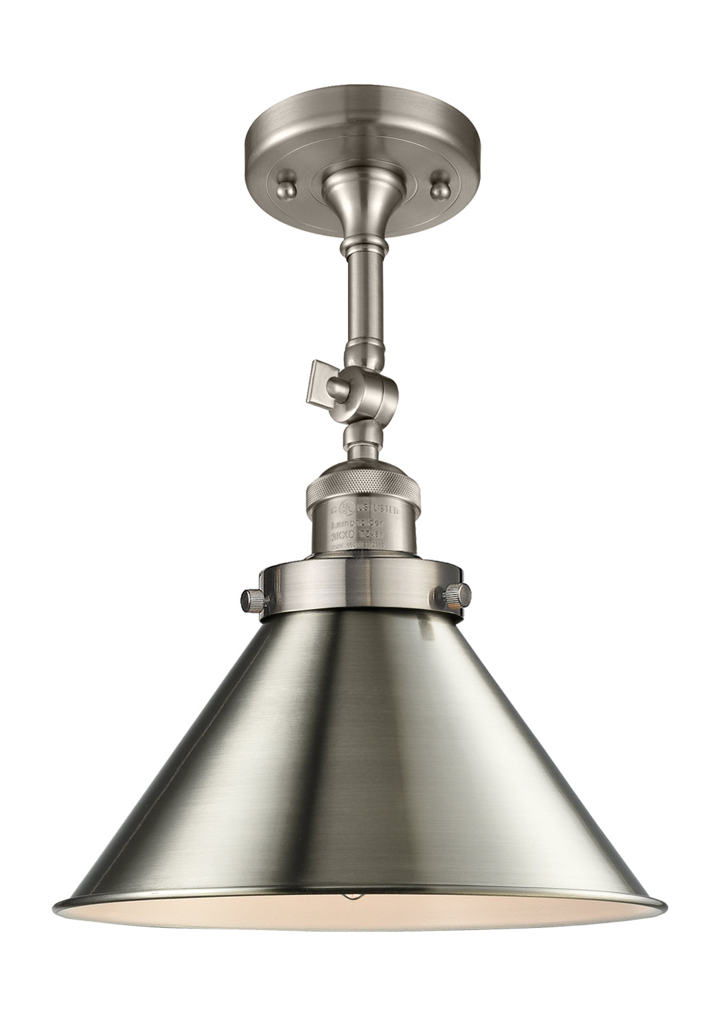 Franklin Semi-Flush Mount Brushed Satin Nickel