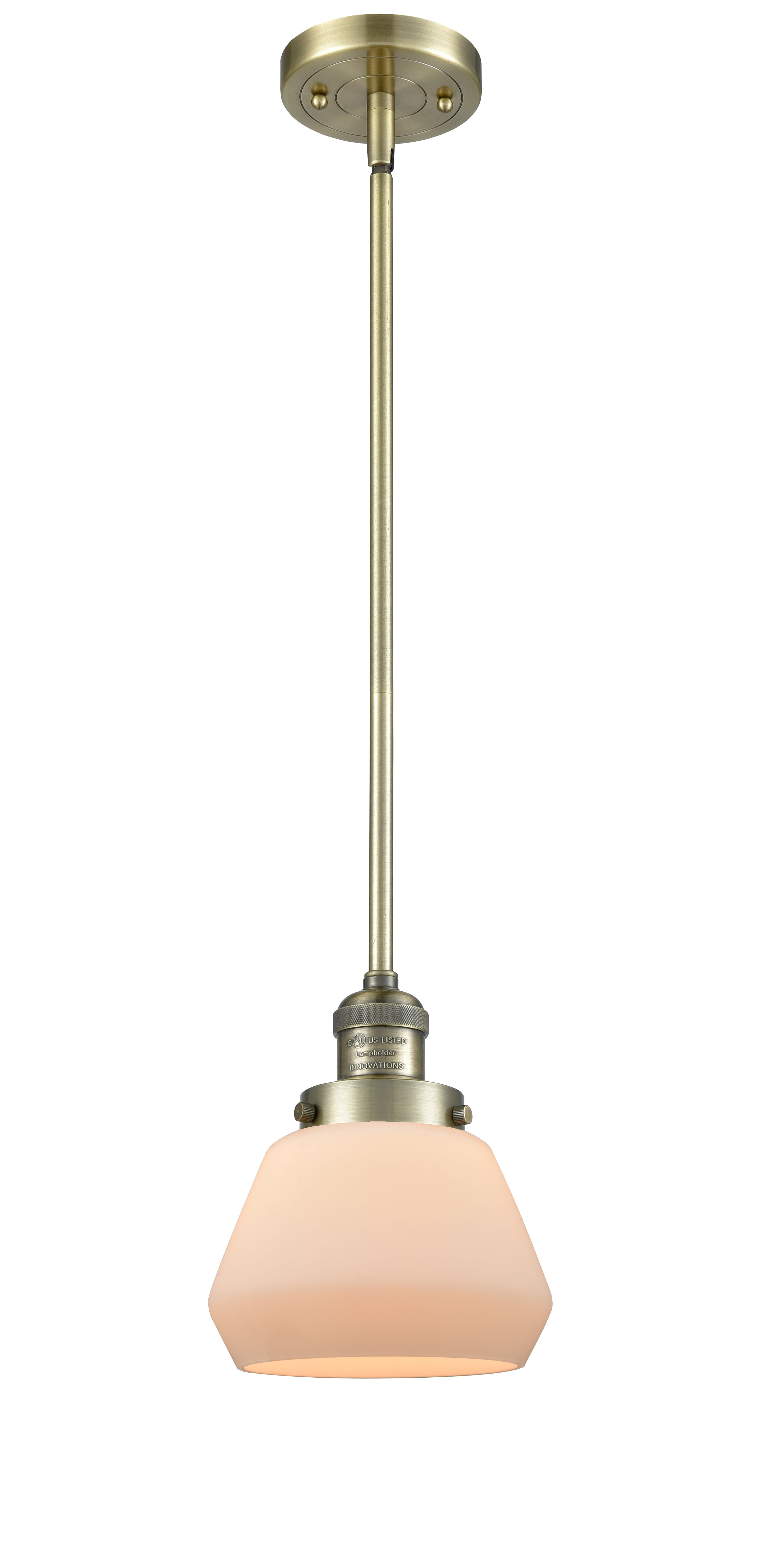Franklin Restoration Mini Pendant Antique Brass