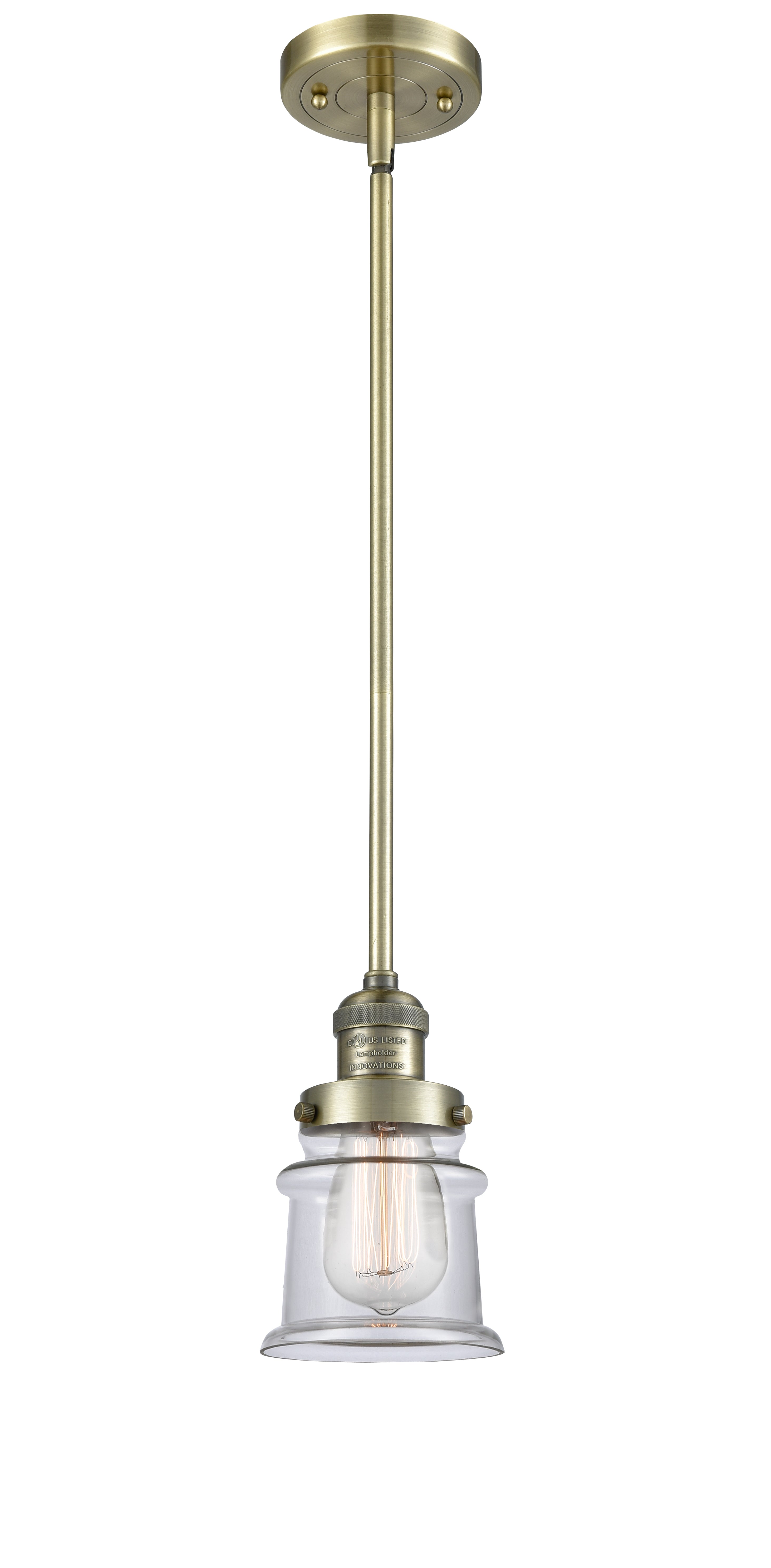 Franklin Restoration Mini Pendant Brass