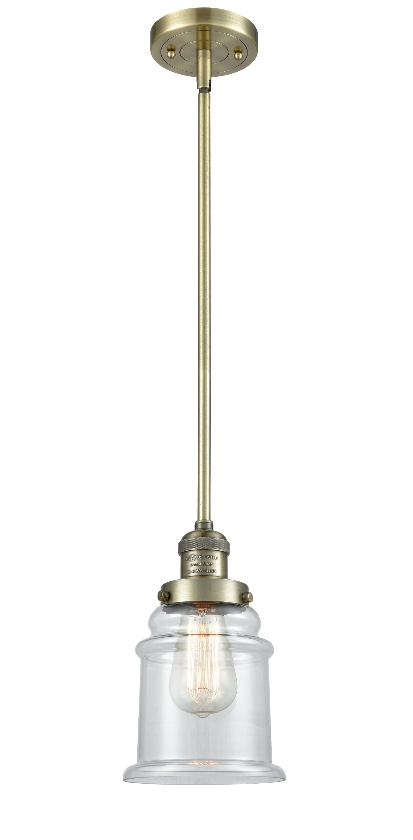 Franklin Restoration Antique Brass Steel 6W