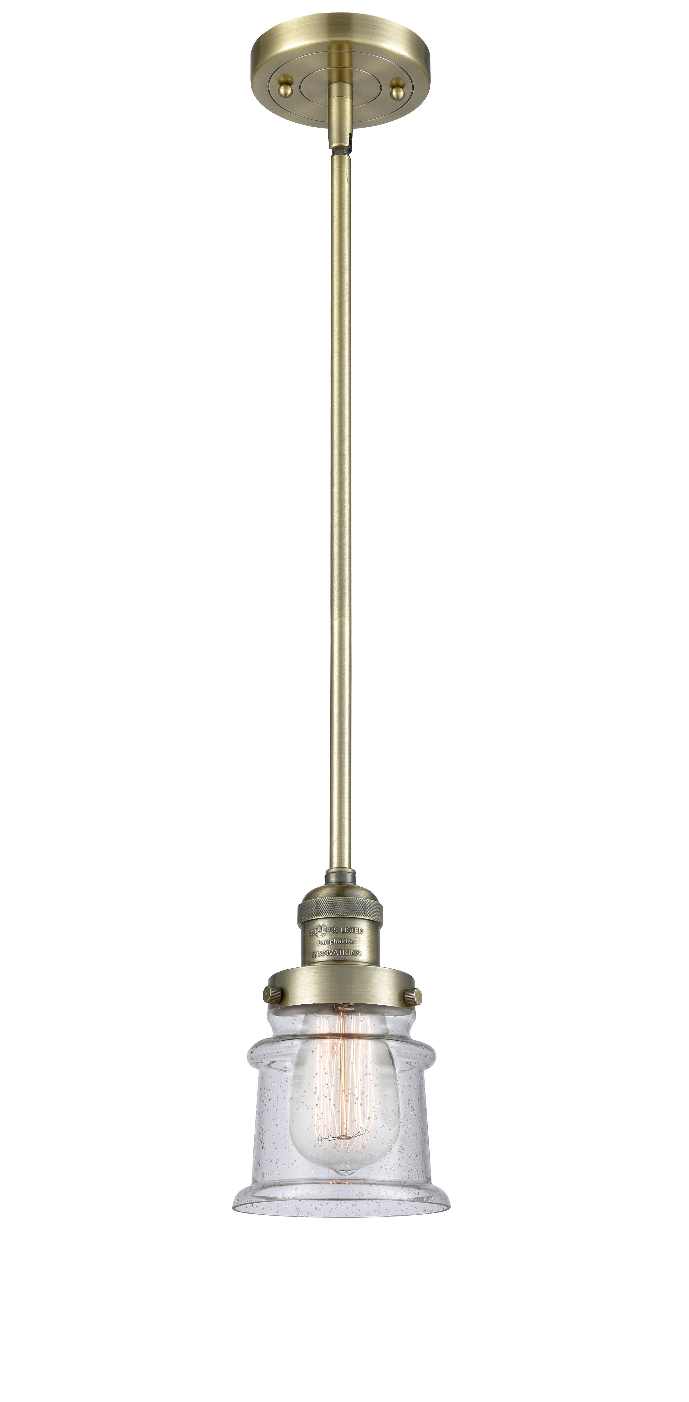 Franklin Restoration Mini Pendant Antique Brass