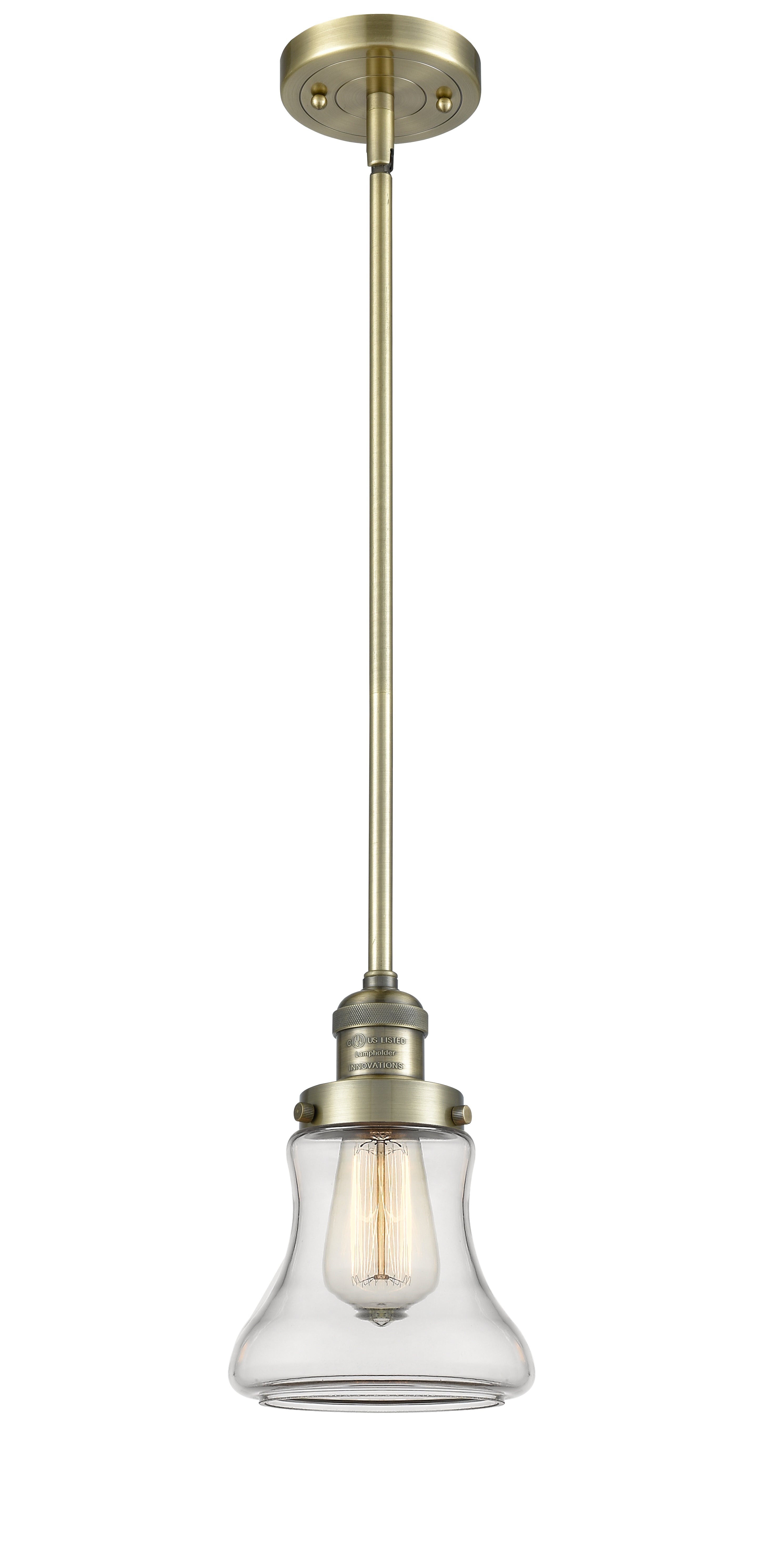 Franklin Restoration Mini Pendant Antique Brass