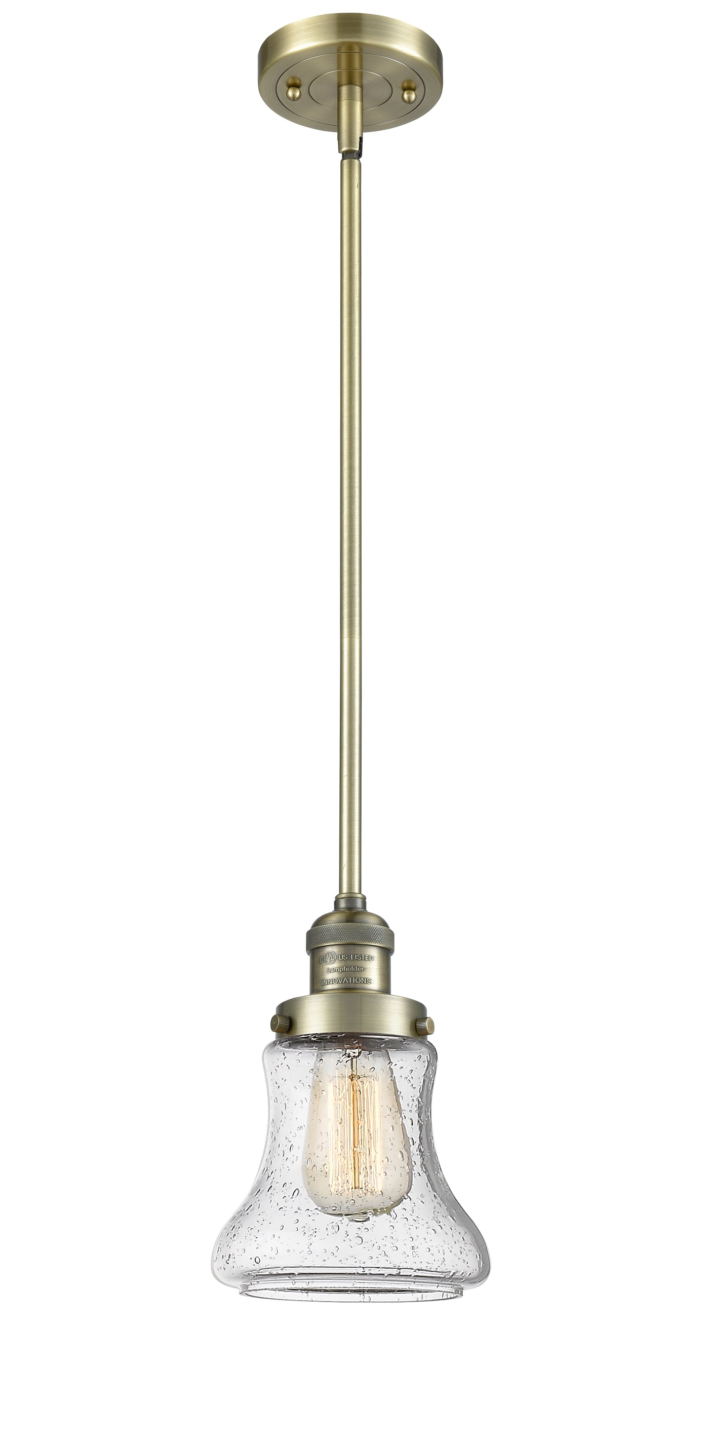 Franklin Restoration Antique Brass Mini Pendant