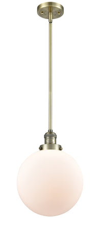 Franklin Restoration Mini Pendant Brass Glass