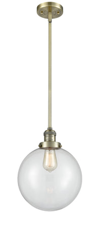 Franklin Restoration Mini Pendant Brass Glass