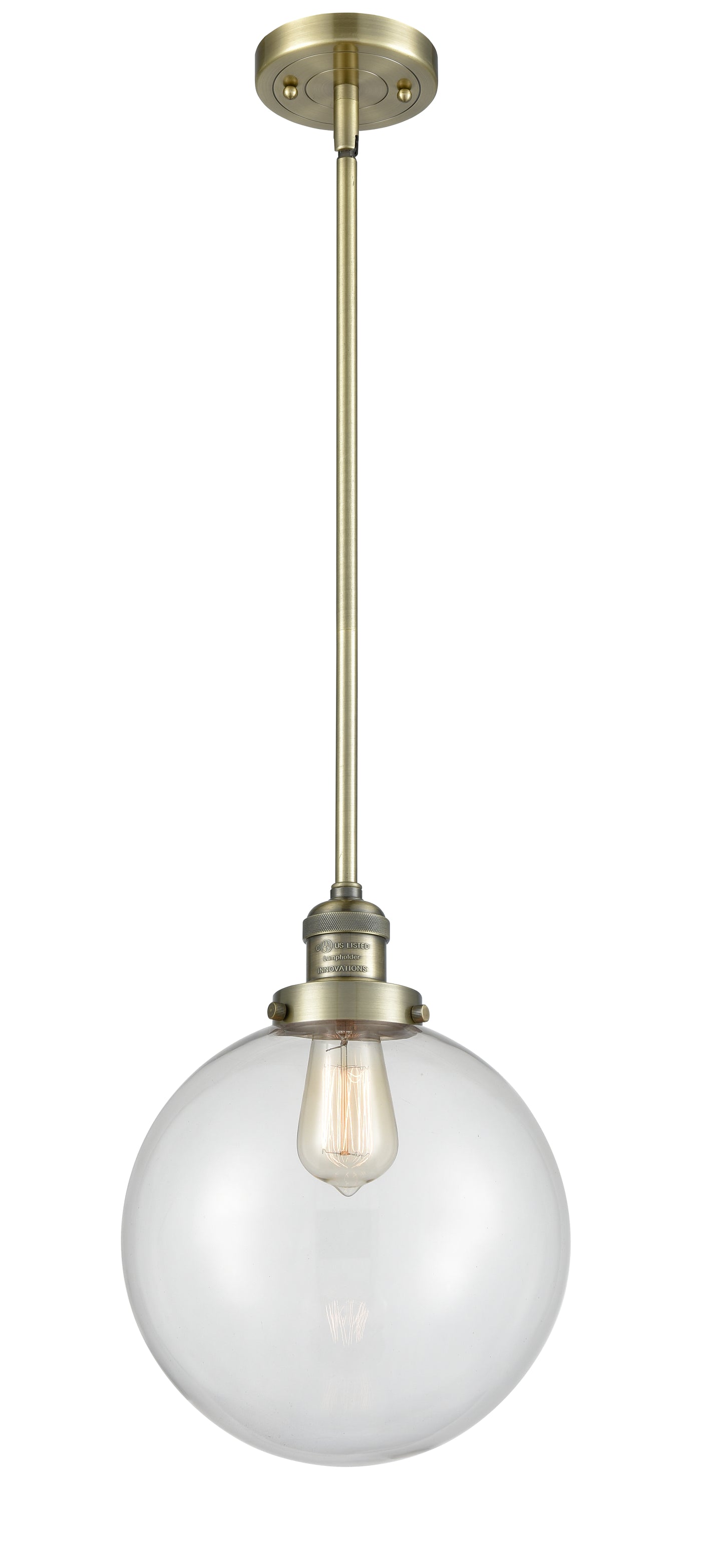 Franklin Restoration Mini Pendant Antique Brass