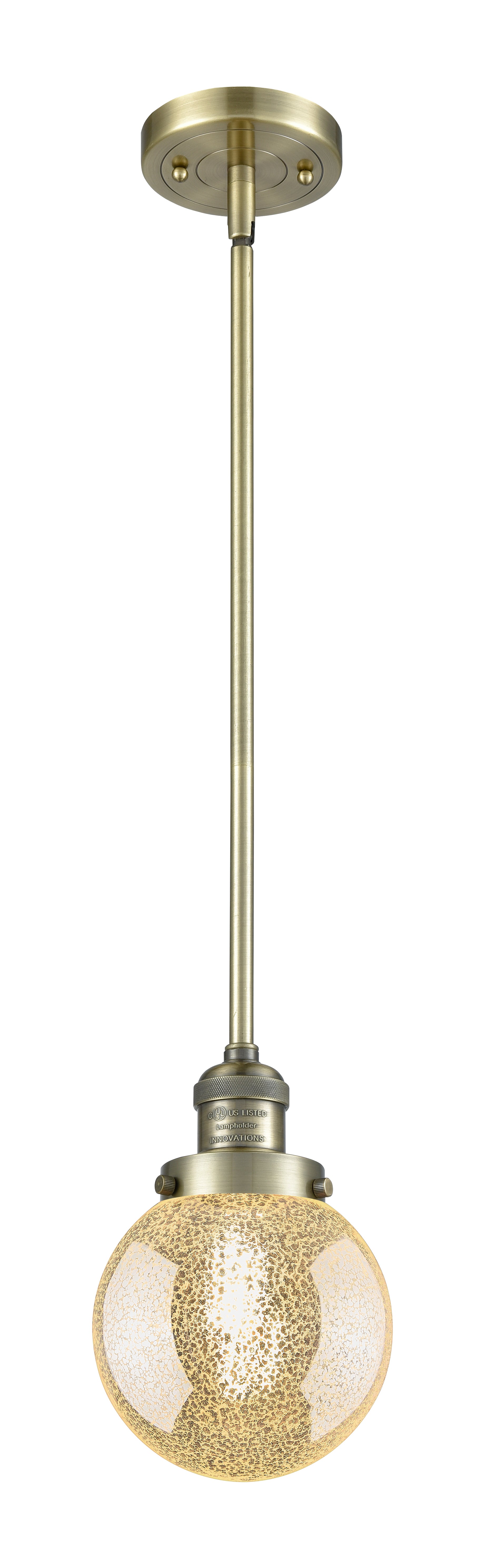 Franklin Restoration Mini Pendant Antique Brass