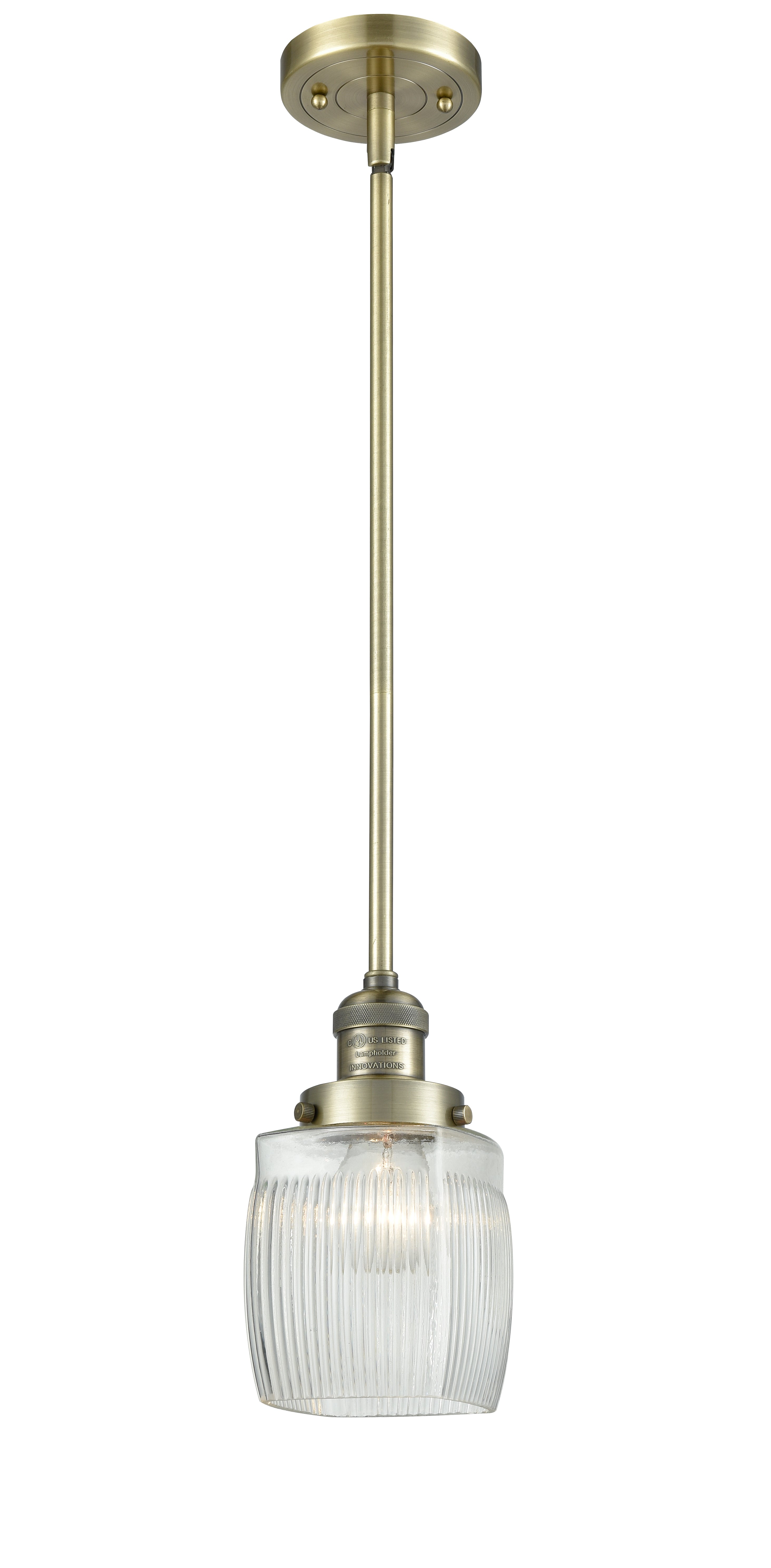 Franklin Restoration Mini Pendant Antique Brass