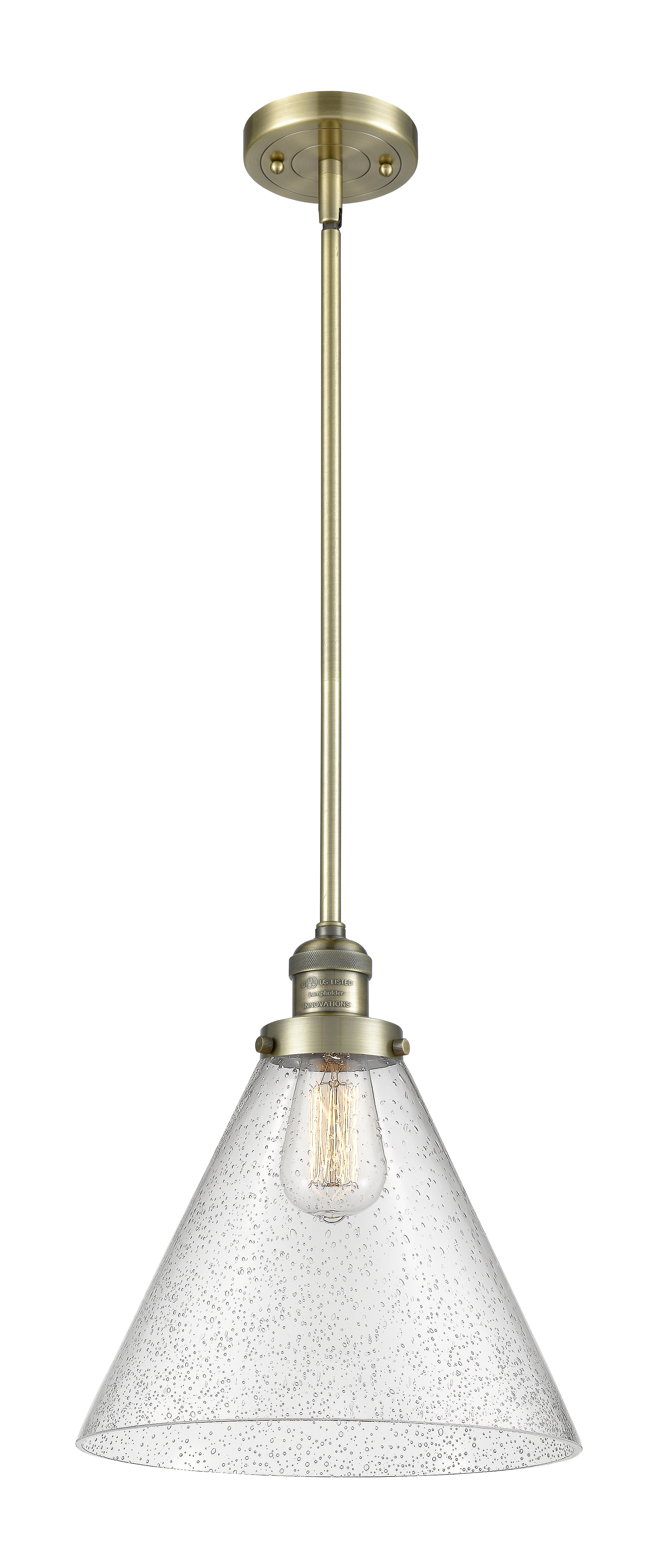 Franklin Restoration Mini Pendant Antique Brass