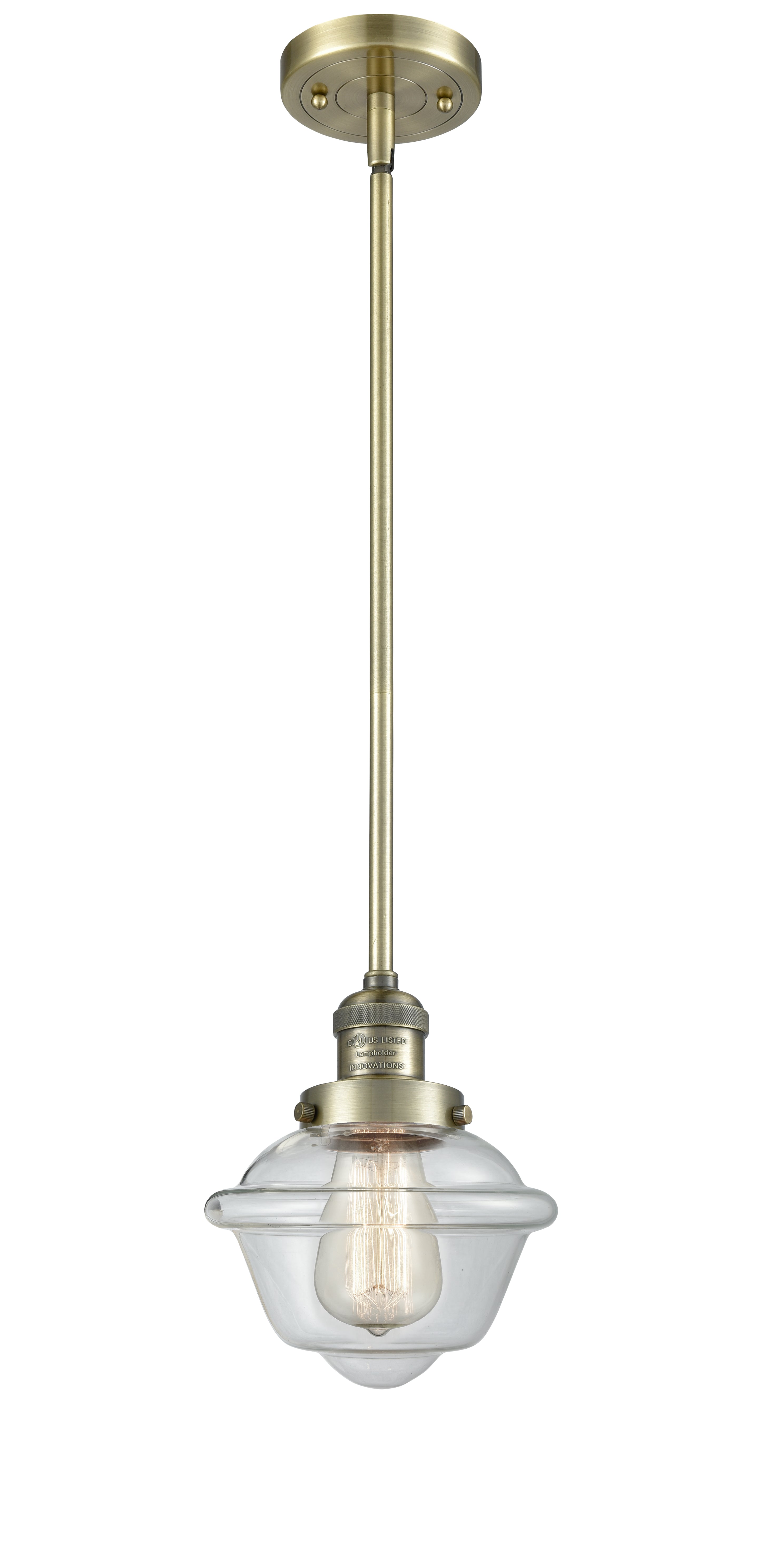 Franklin Restoration Mini Pendant Antique Brass