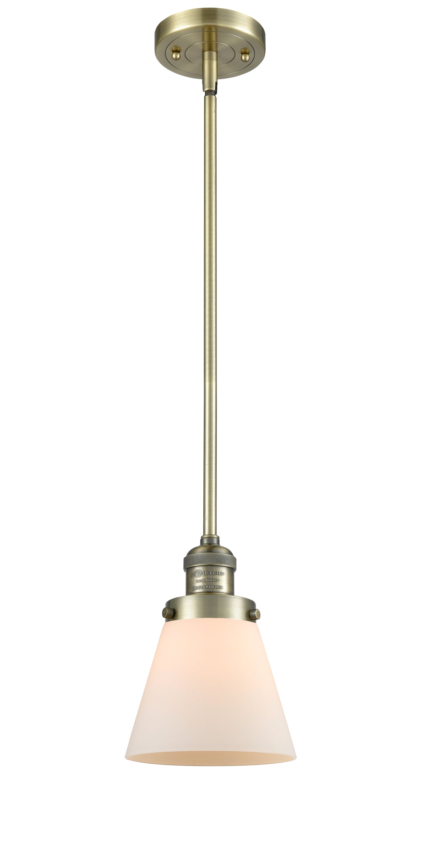 Franklin Restoration Mini Pendant Antique Brass