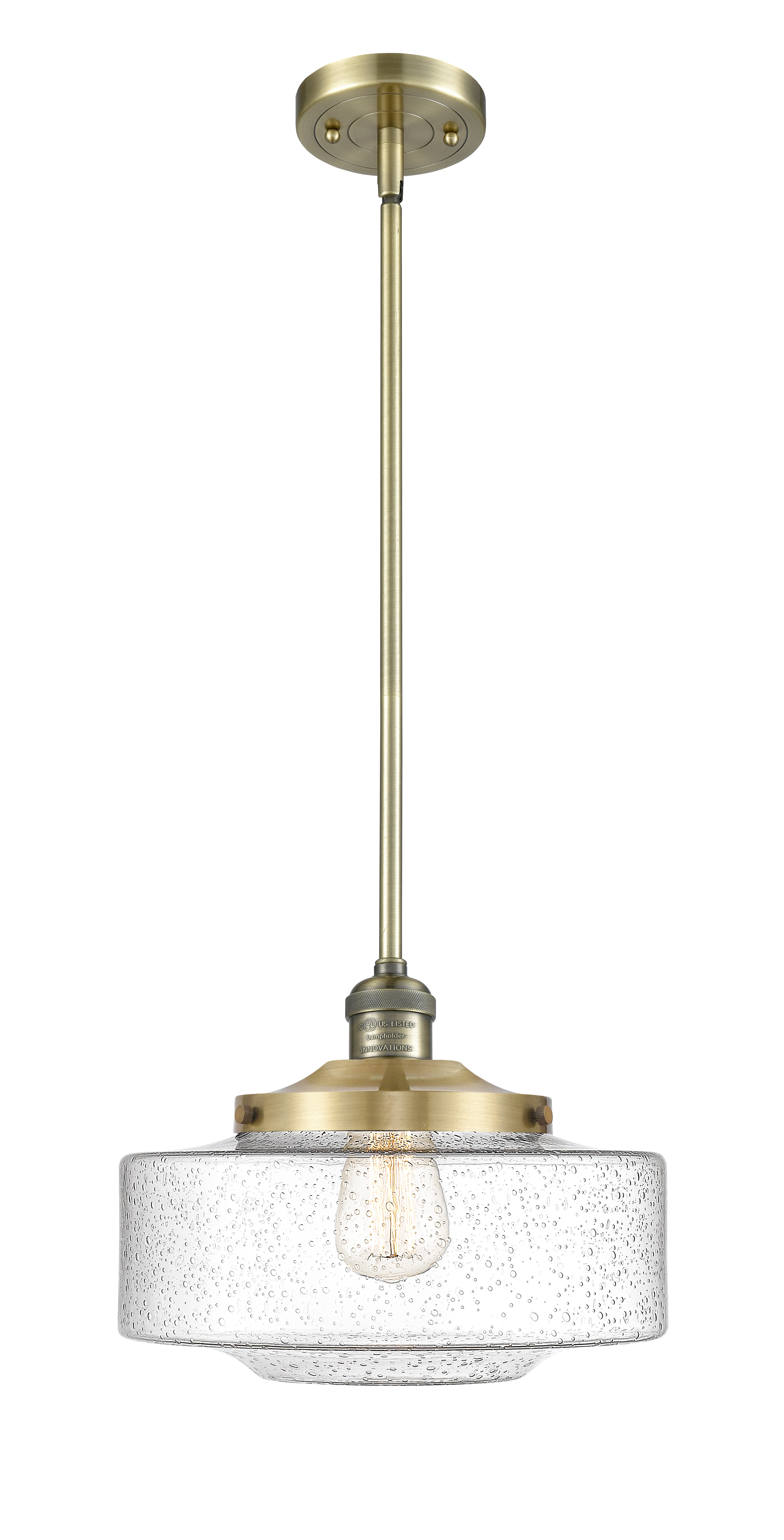 Franklin Restoration Mini Pendant Brass Finish