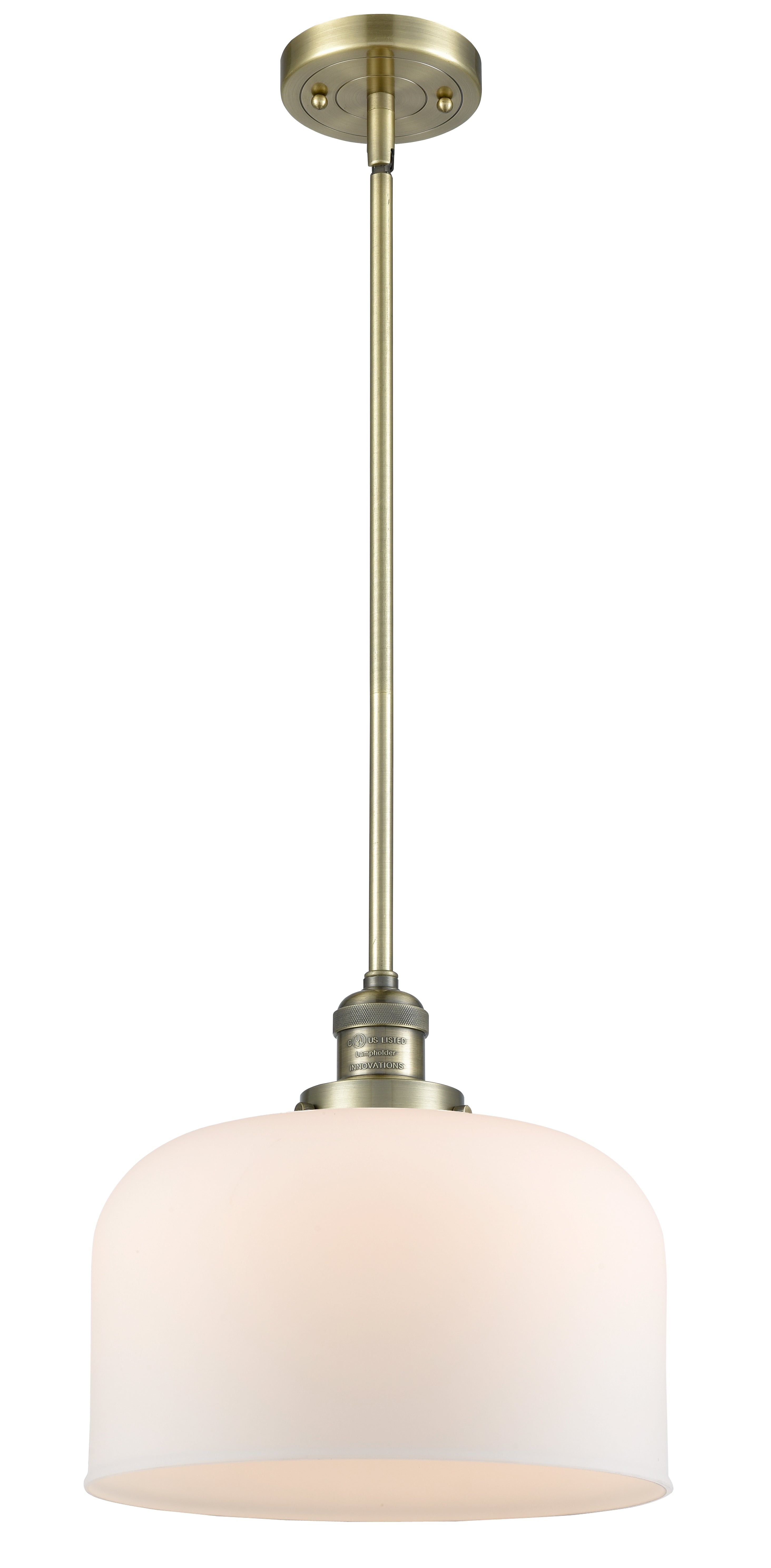 Franklin Restoration Mini Pendant Brass Finish