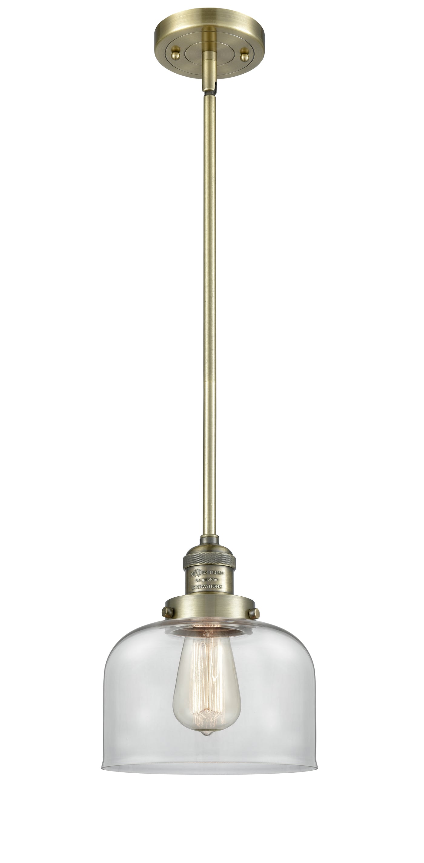 Franklin Restoration Mini Pendant Antique Brass