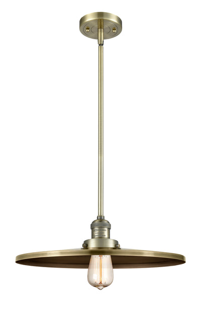 Franklin Restoration Mini Pendant 16 Antique Brass