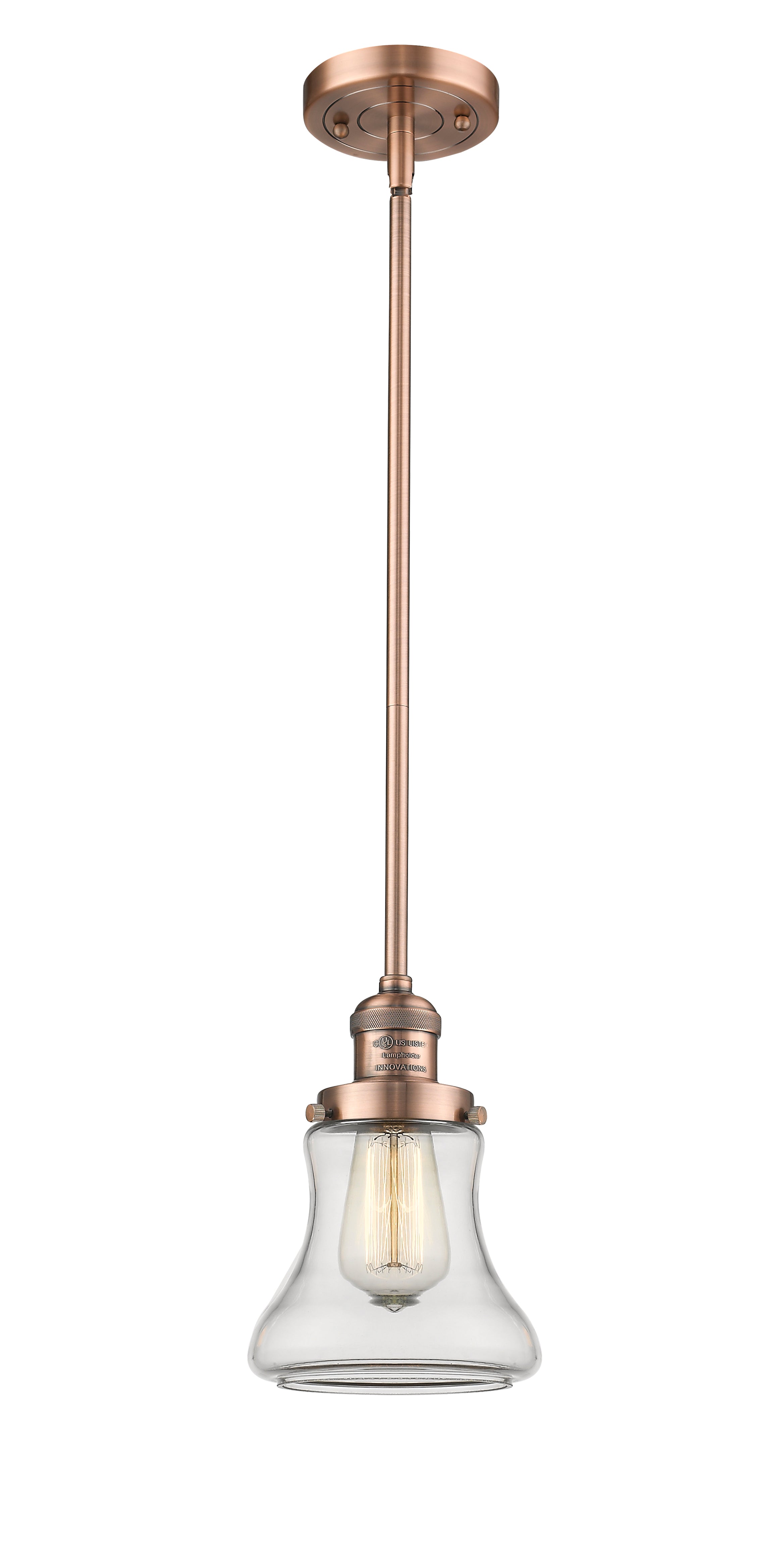 Franklin Restoration Mini Pendant Antique Brass
