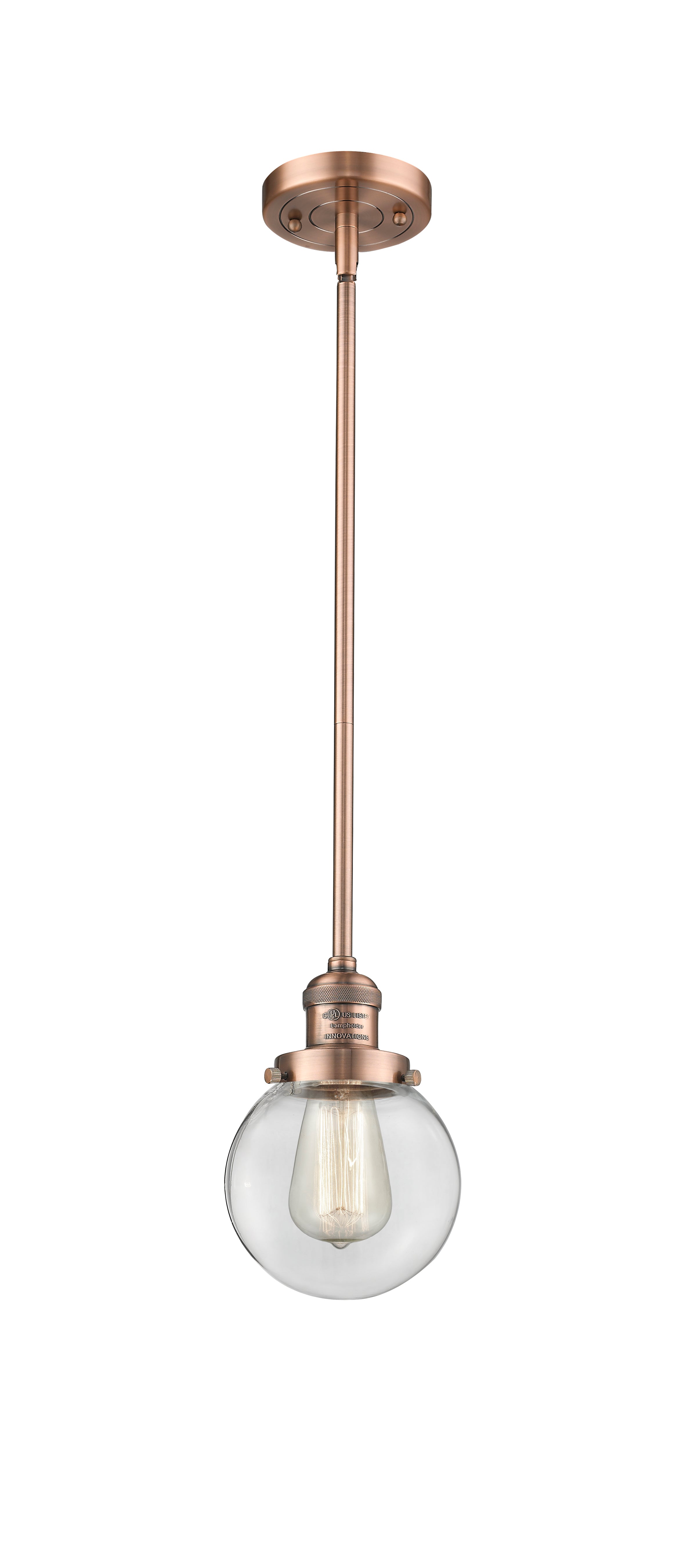 Franklin Restoration Mini Pendant Antique Brass
