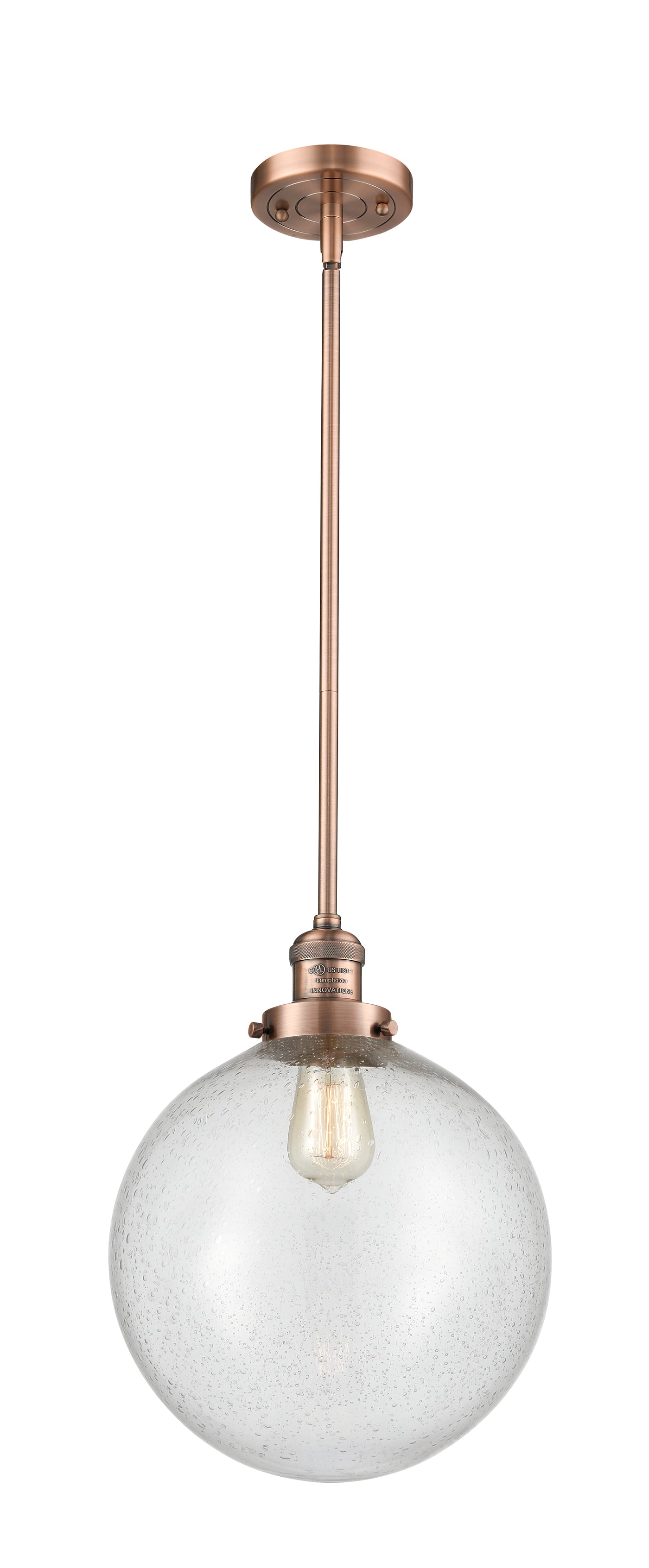 Franklin Restoration Mini Pendant Brass Finish