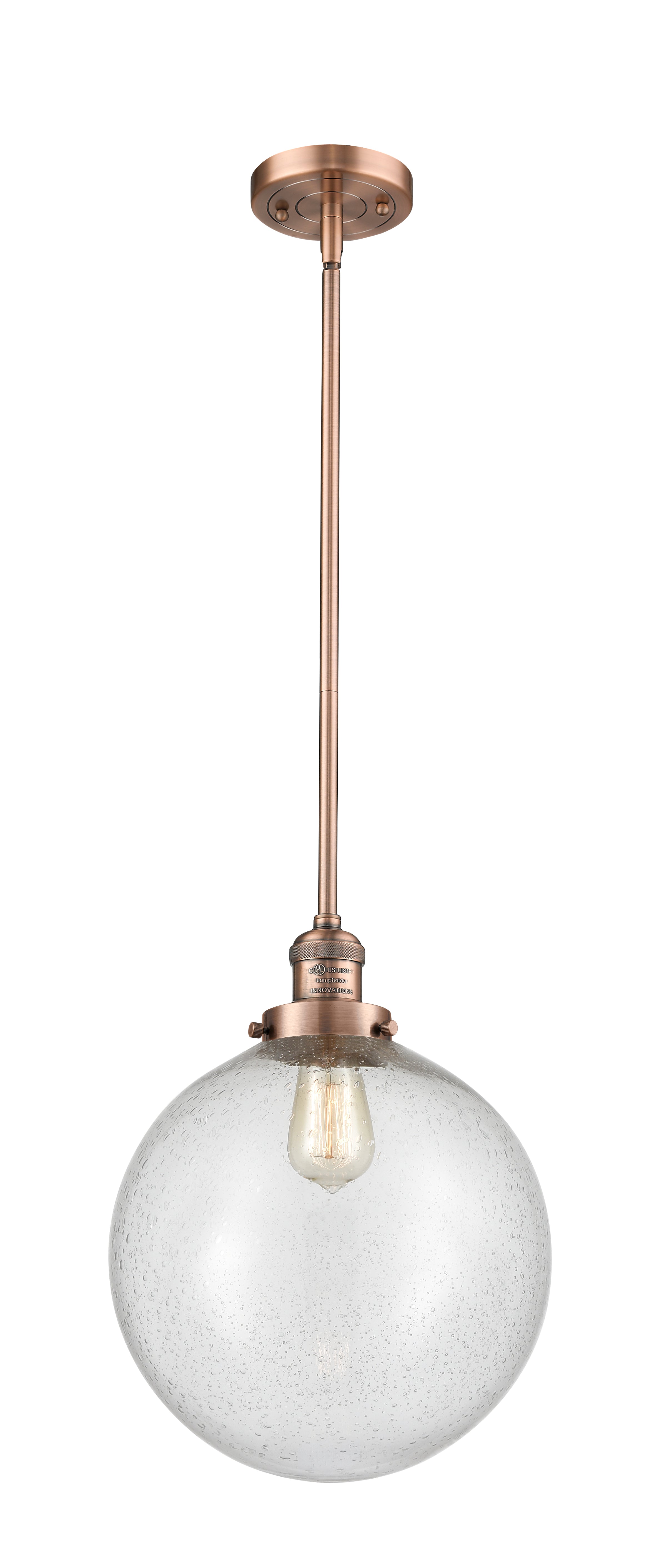 Franklin Restoration Mini Pendant Brass Finish