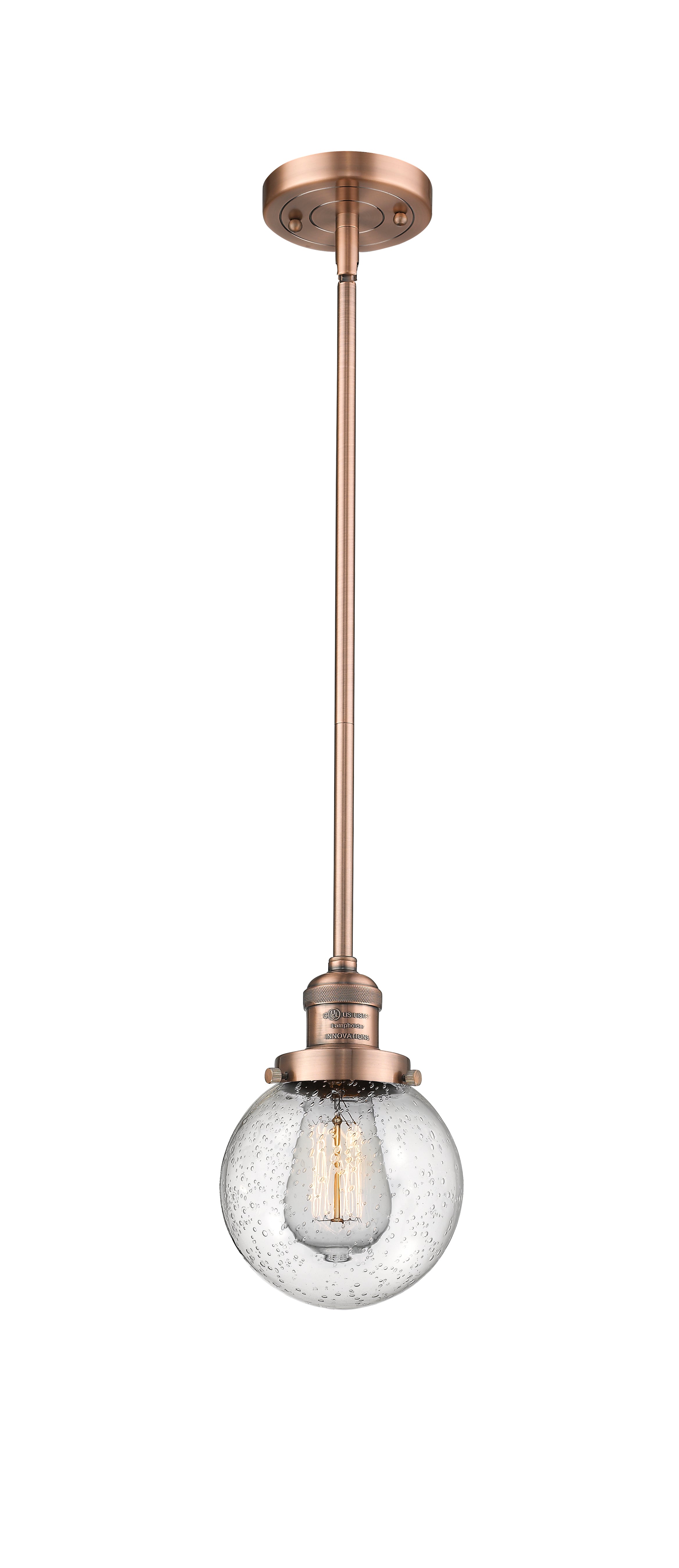 Franklin Restoration Mini Pendant Antique Brass