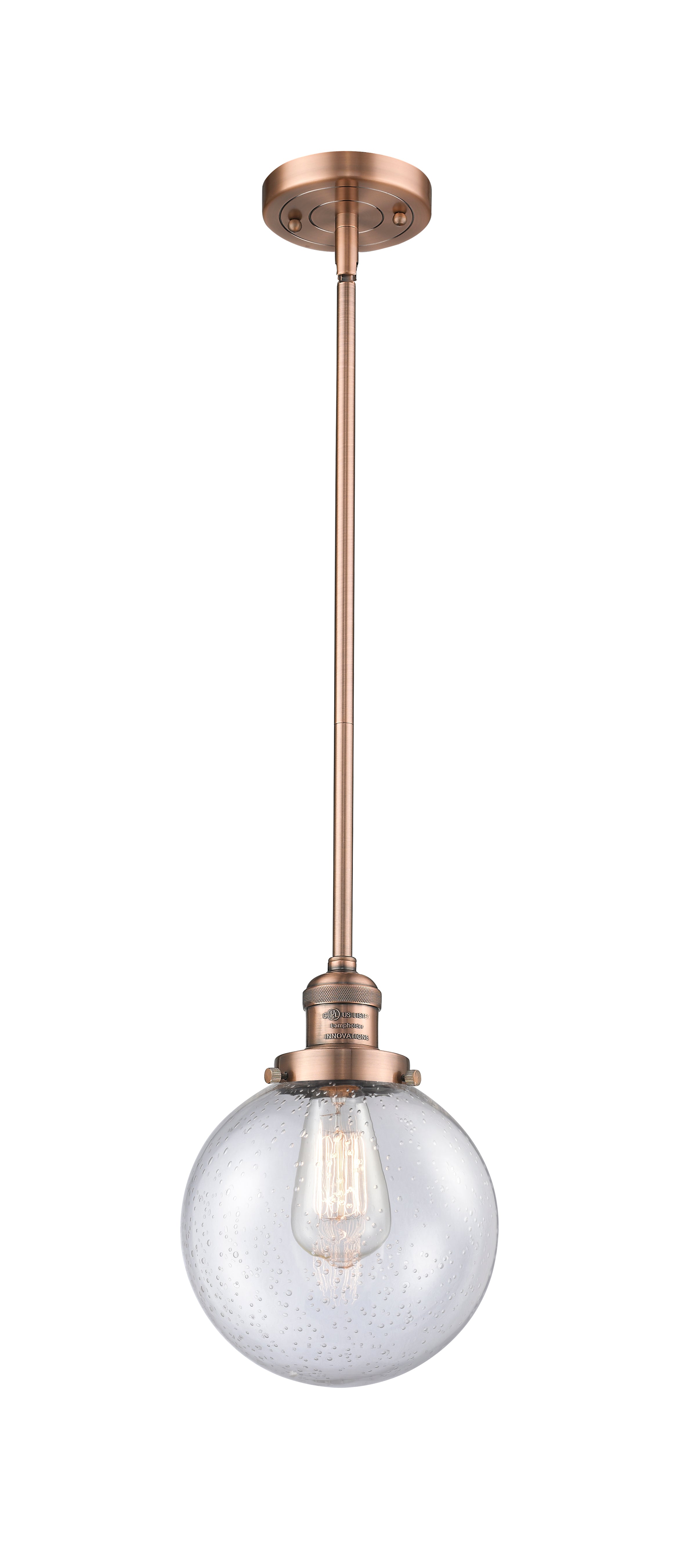 Franklin Restoration Antique Brass Pendant