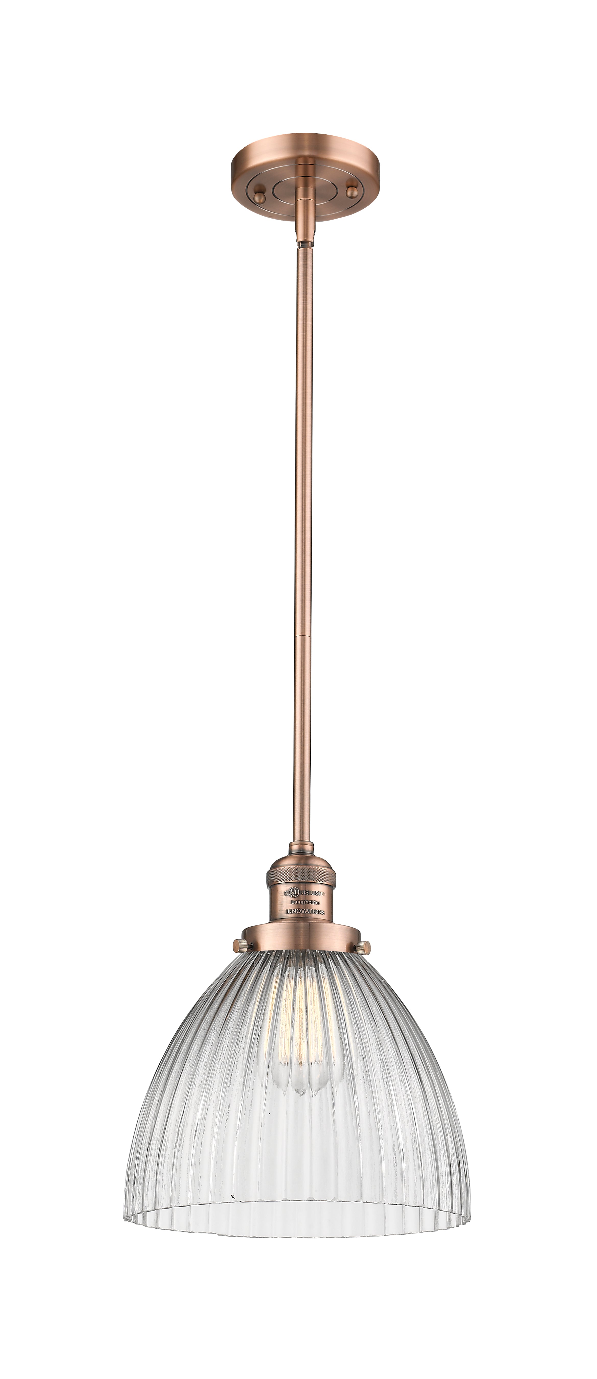 Franklin Restoration Mini Pendant Antique Brass