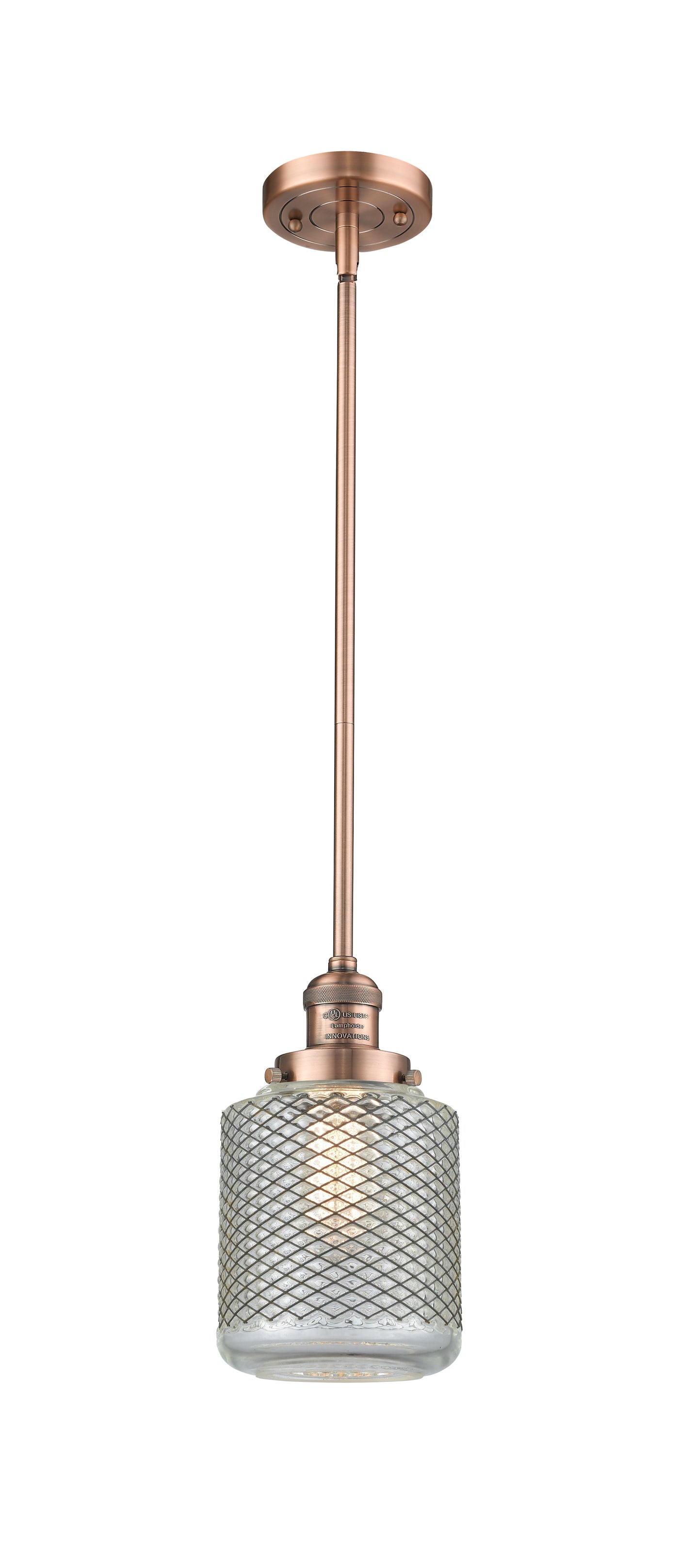Franklin Restoration Pendant Antique Brass