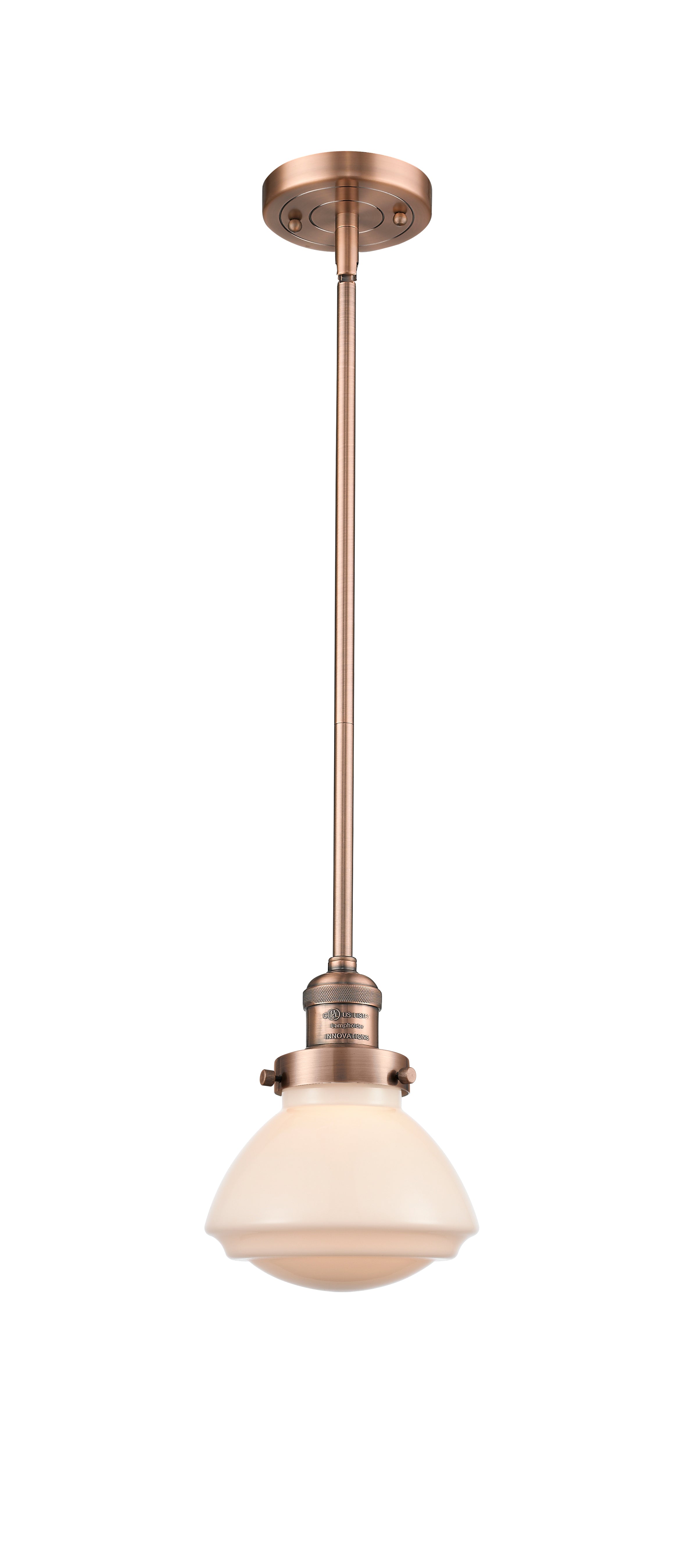 Franklin Restoration Mini Pendant Antique Brass