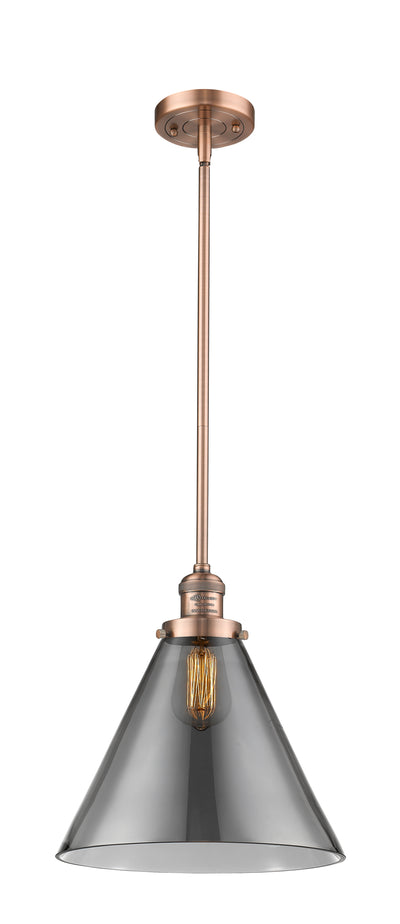 Franklin Restoration Mini Pendant Brass Glass